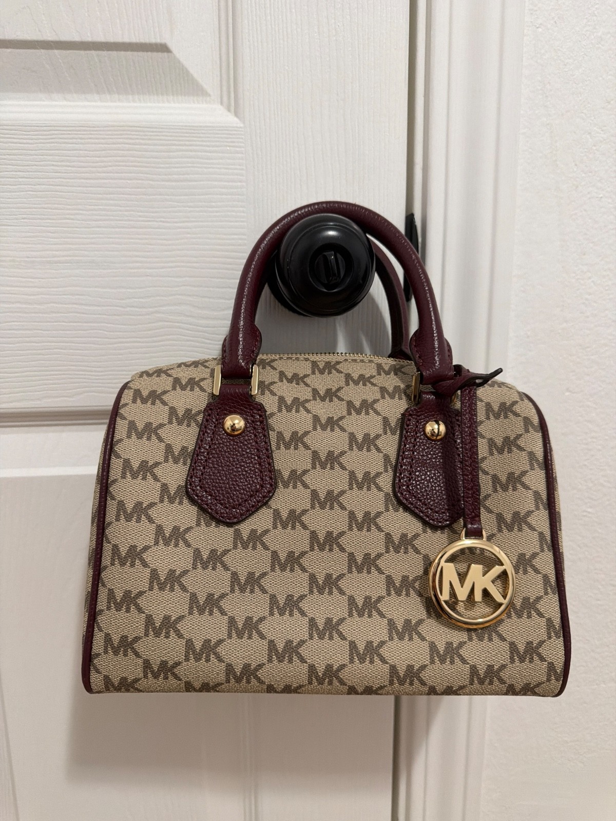 Michael Kors Travel Medium Duffle Satchel 35S3GTFU2B Carmine Pink Michael Kors Travel Medium Duffle Satchel 35S3GTFU2B Carmine Pink