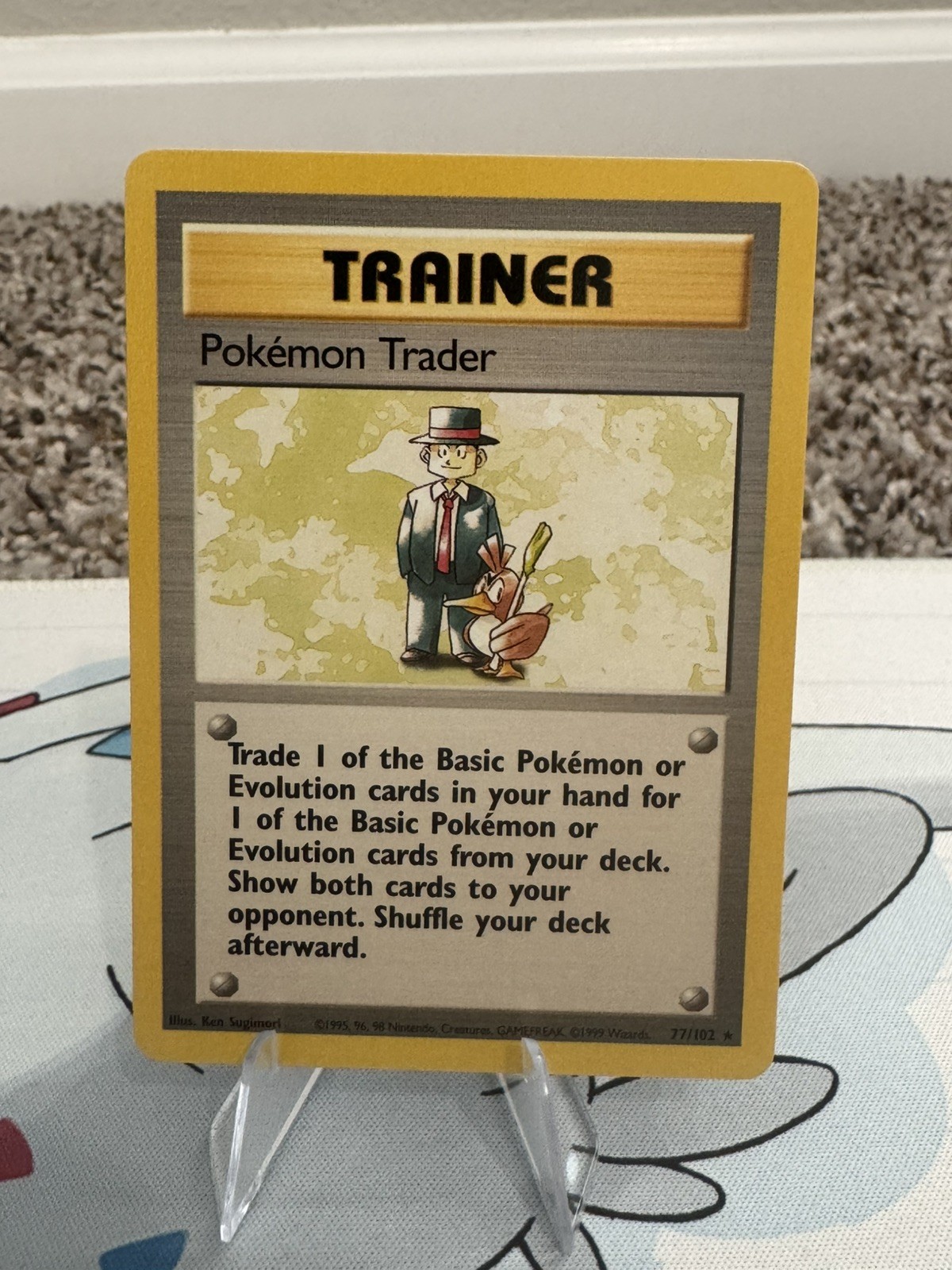 POKEMON TRADER BASE SET UNLIMITED 77/102 POKEMON NM