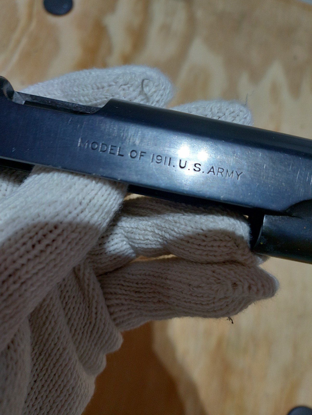 Colt 1911 US ARMY Slide Dates 45 ACP 1911 WW1 WWI Blued Colt 1911 US ARMY Slide Dates 45 ACP 1911 WW1 WWI Blued