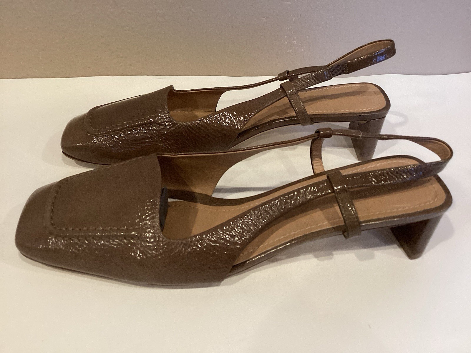 Mansur Gavriel Shoes Women’s Taupe Sz 41 Taupe Patent Leather Slingback