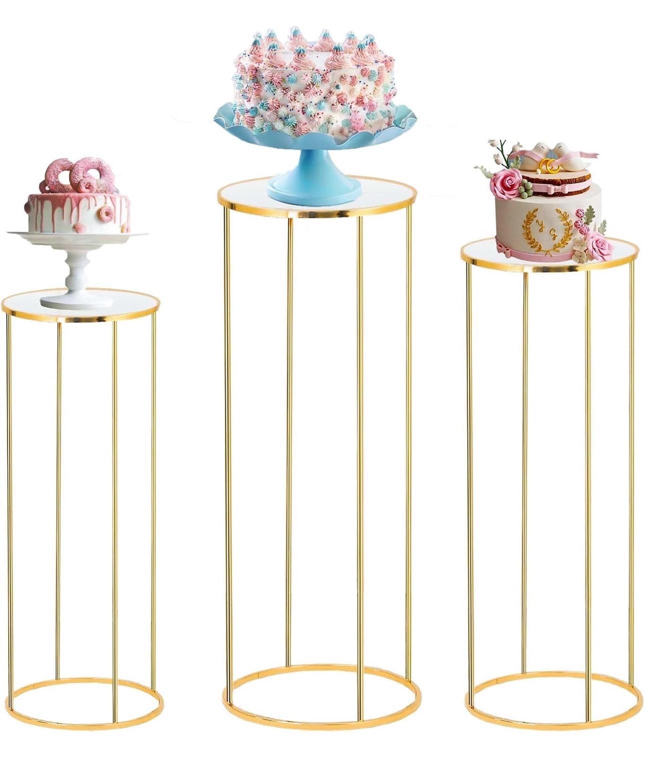Cylinder Stands for Party 3PCS Cylinder Pedestal Stand Cilindros Para Fiestas