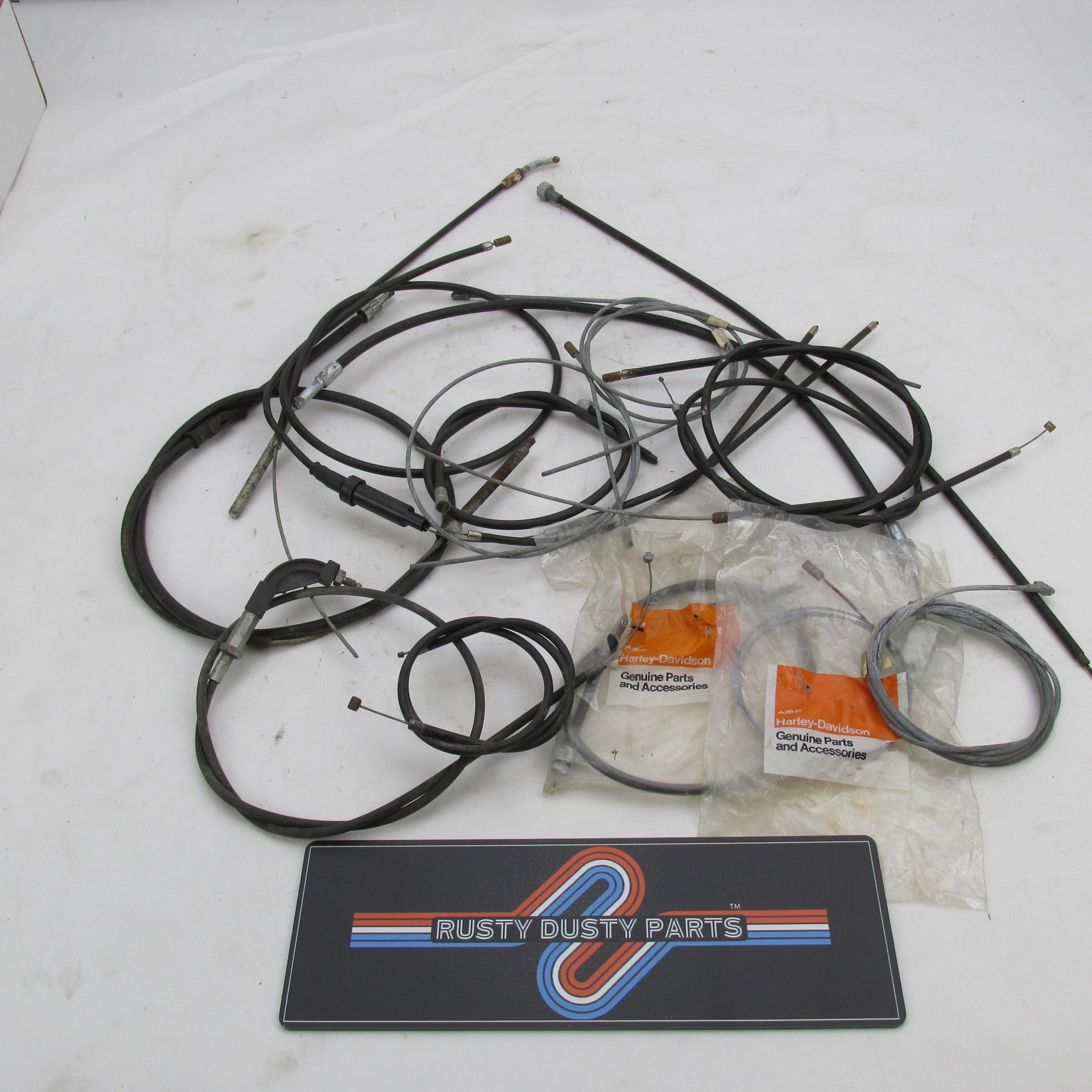 Large Lot Genuine Harley-Davidson Aermacchi Mixed Control Cables New & Used