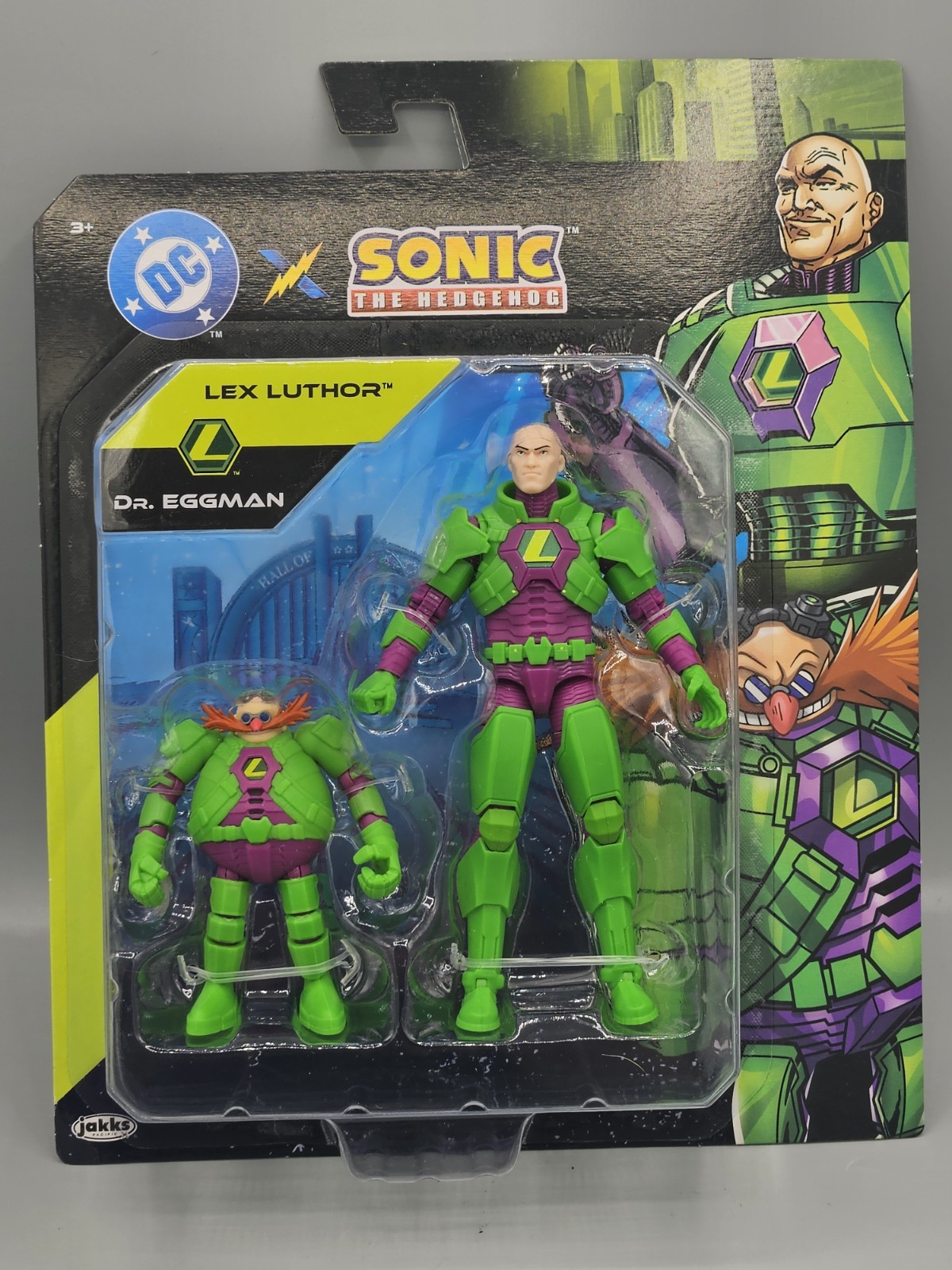 Jakks DC x Sonic the Hedgehog Dr. EggMan and Lex Luthor 2pk Action Figure