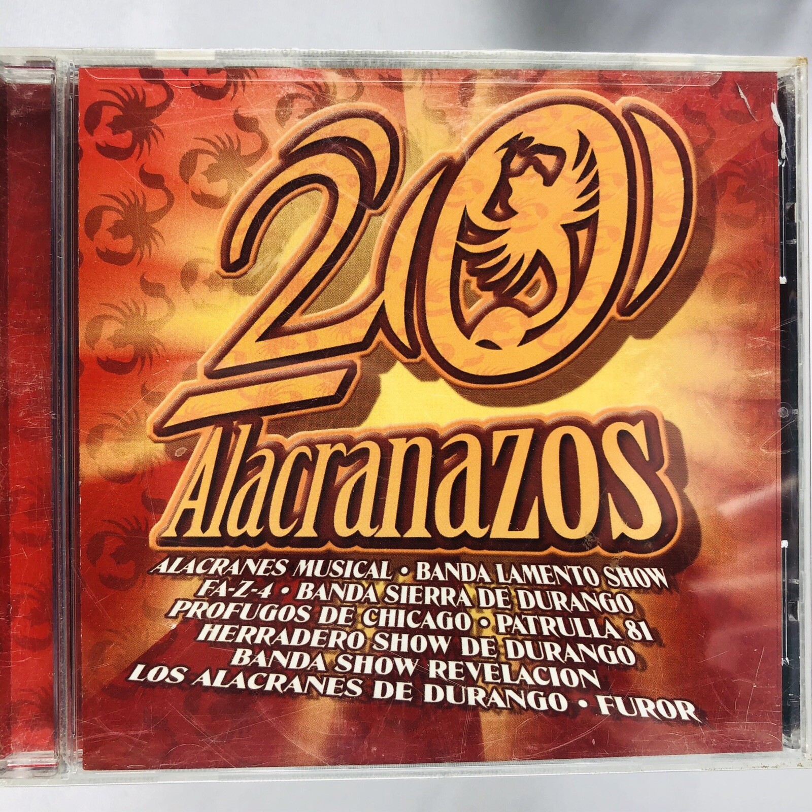 CD 20 ALACRANAZOS ALACRANES MUSICAL LAMENTO SHOW HERRADERO SHOW FUROR PATRULLA 8