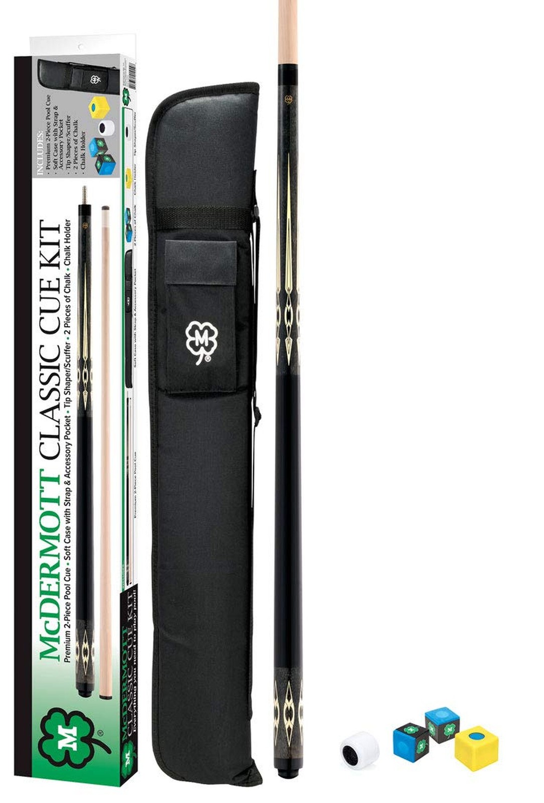 McDermott Classic Pool Cue Kit (Dark Gray, 18oz) McDermott Classic Pool Cue Kit (Dark Gray, 18oz)
