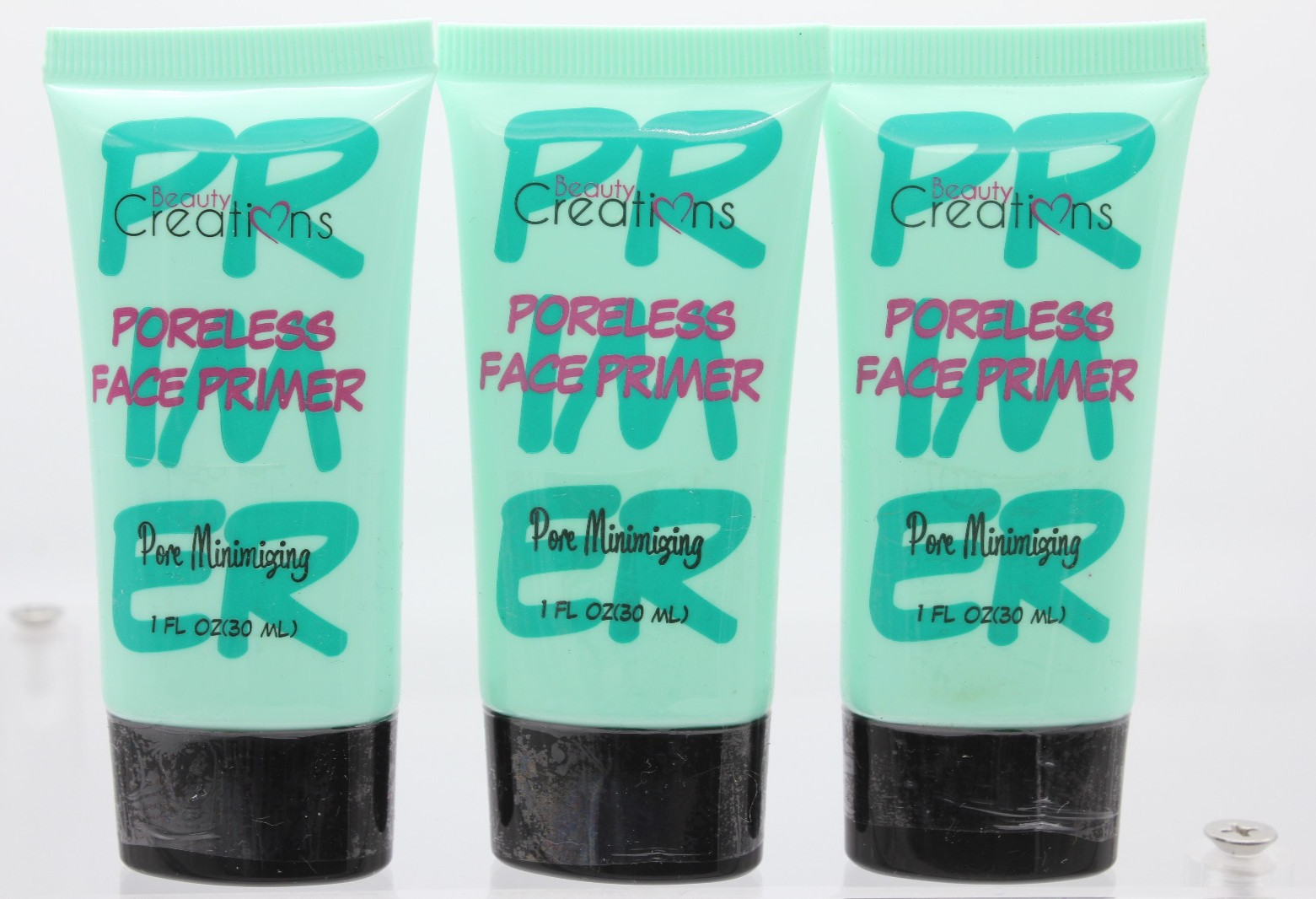 Beauty Creations 3 PCS Pore Minimizing Poreless Face Primer, F/S 3 oz (1 oz x 3)