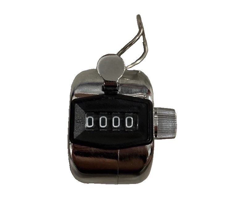 RARE Vintage Sportline Hand Tally 4 Digit Counter - 0 - 9999 Taiwan