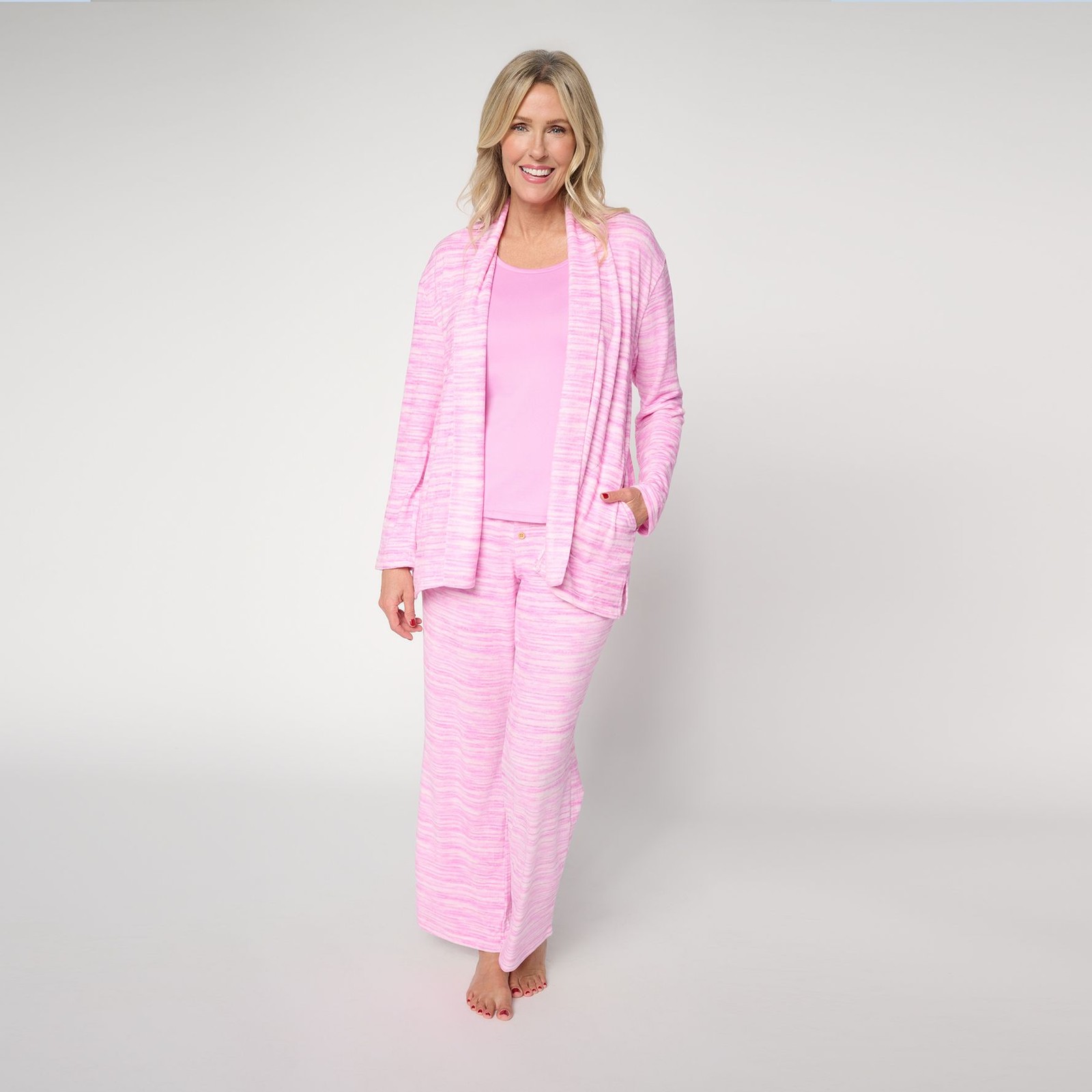 Muk Luks Sweater Knit & Cloud Knit Lounge Set Pink L New Muk Luks Sweater Knit & Cloud Knit Lounge Set Pink L New