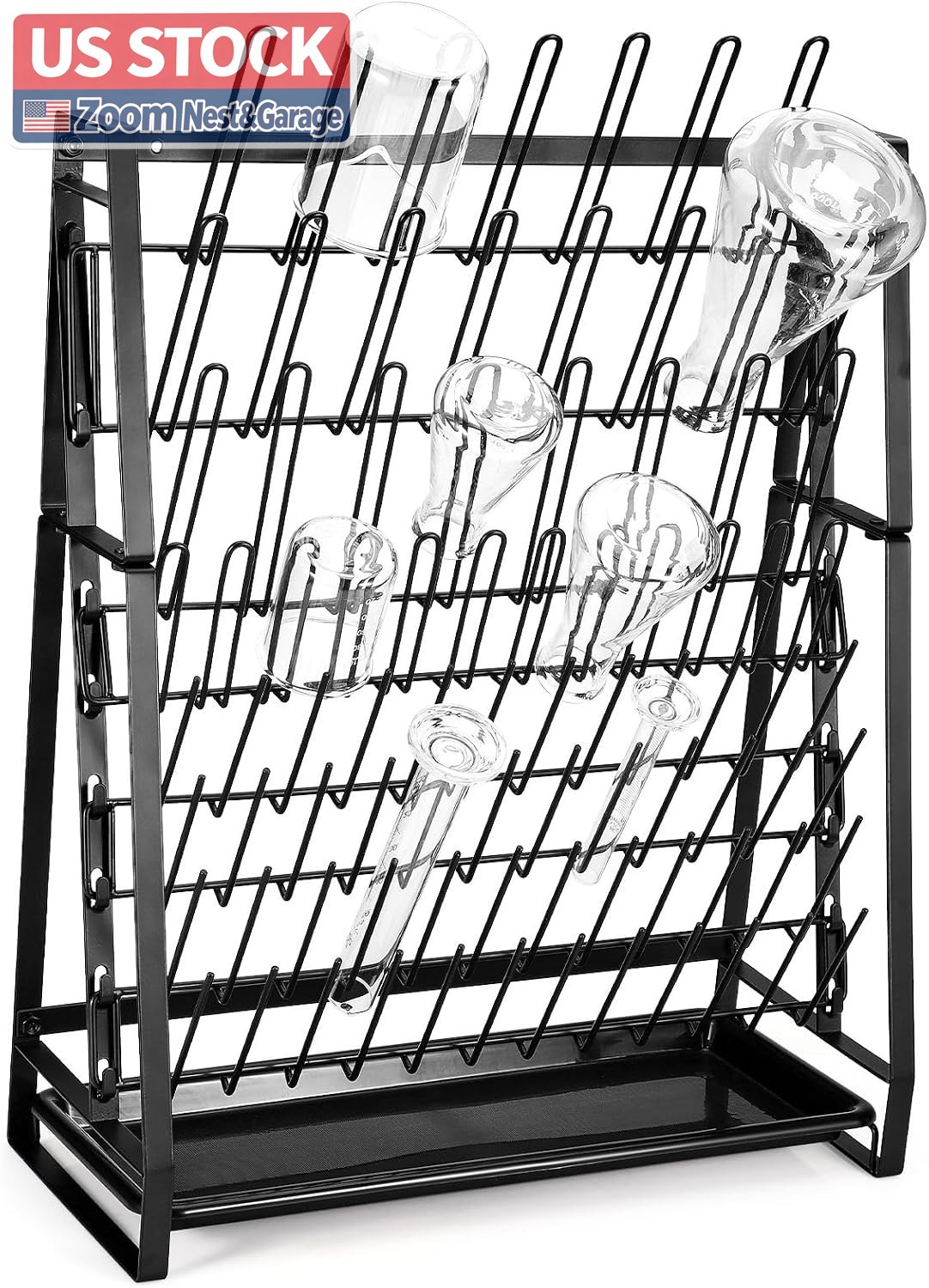 US Stock FOUR E'S SCIENTIFIC Lab Drying Rack Steel Wire 83 Pieces US Stock FOUR E'S SCIENTIFIC Lab Drying Rack Steel Wire 83 Pieces