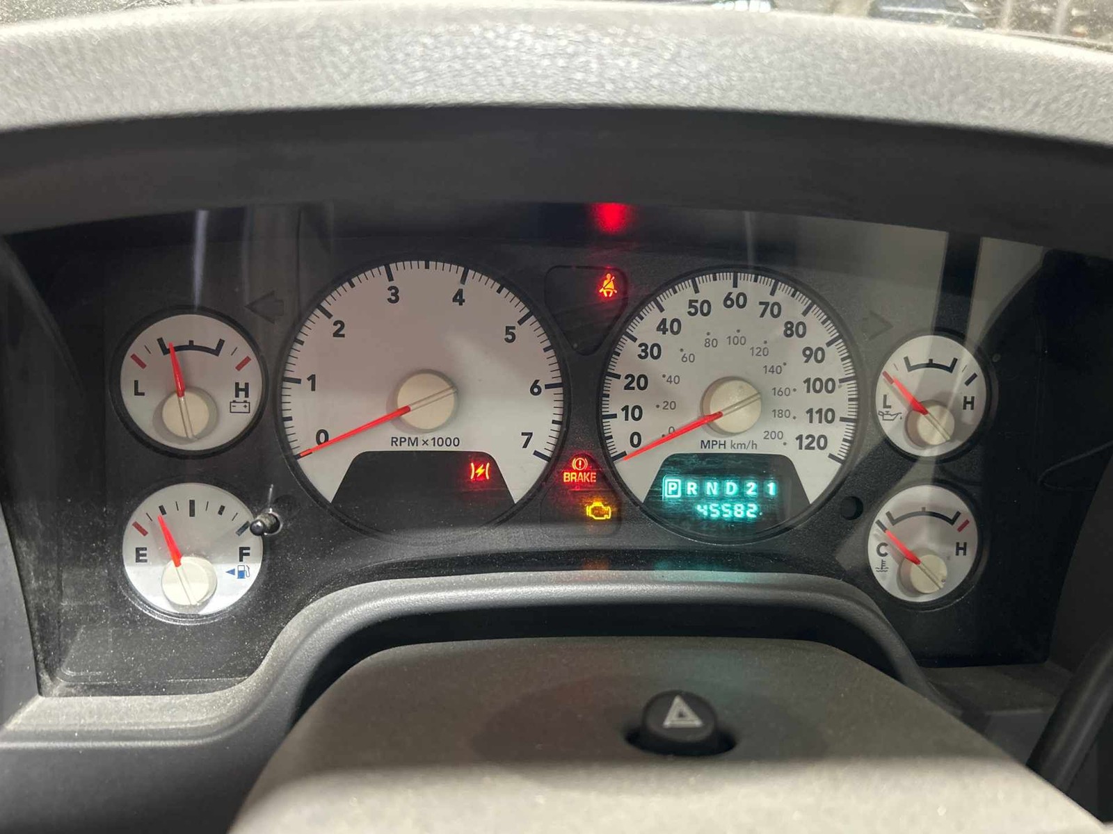 2008 Dodge Ram 1500 Instrument Cluster Speedometer OEM Regular Cab MPH 45K Miles 2008 Dodge Ram 1500 Instrument Cluster Speedometer OEM Regular Cab MPH 45K Miles