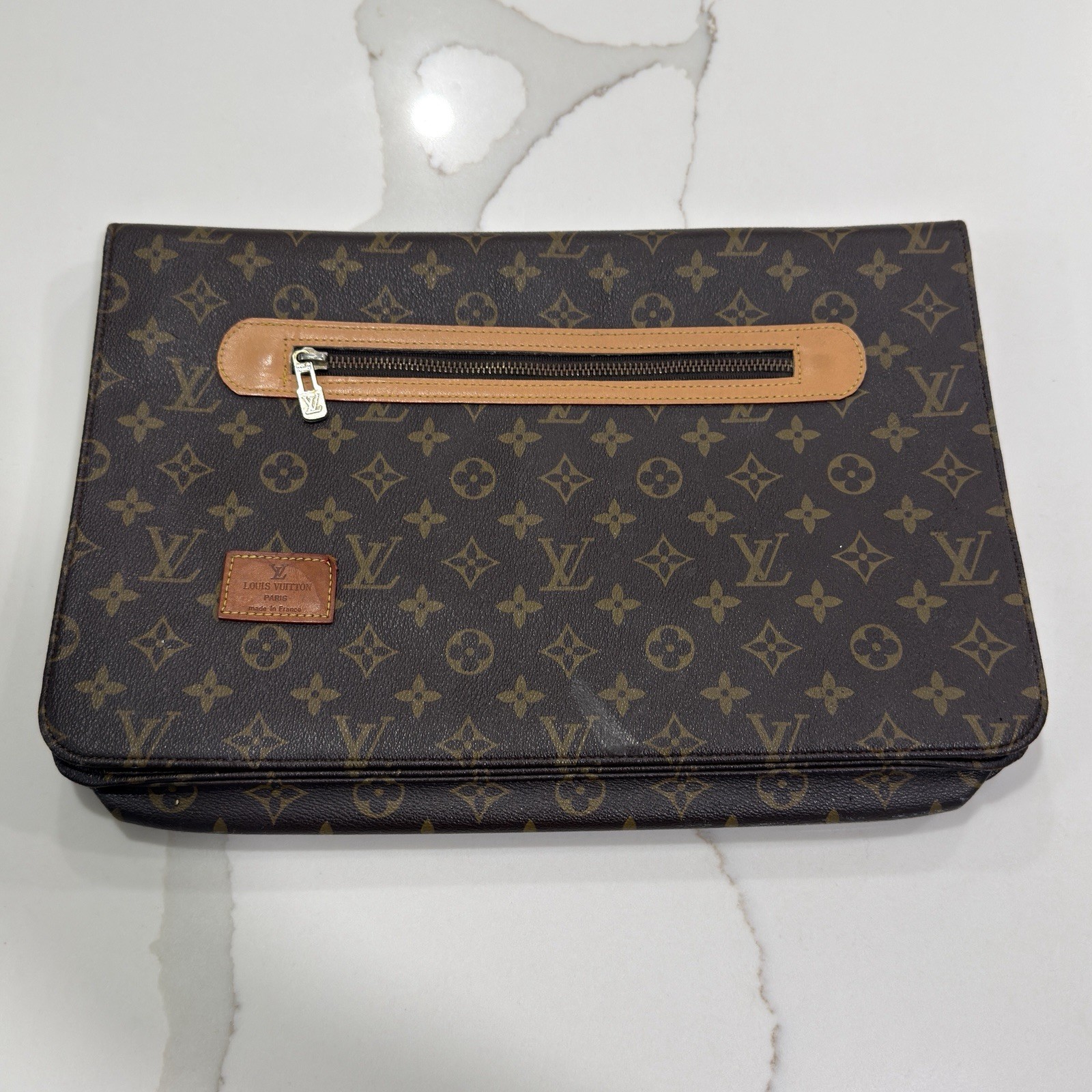 Vintage Louis Vuitton Monogram Document Portfolio Clutch Authentic Vintage Louis Vuitton Monogram Document Portfolio Clutch Authentic