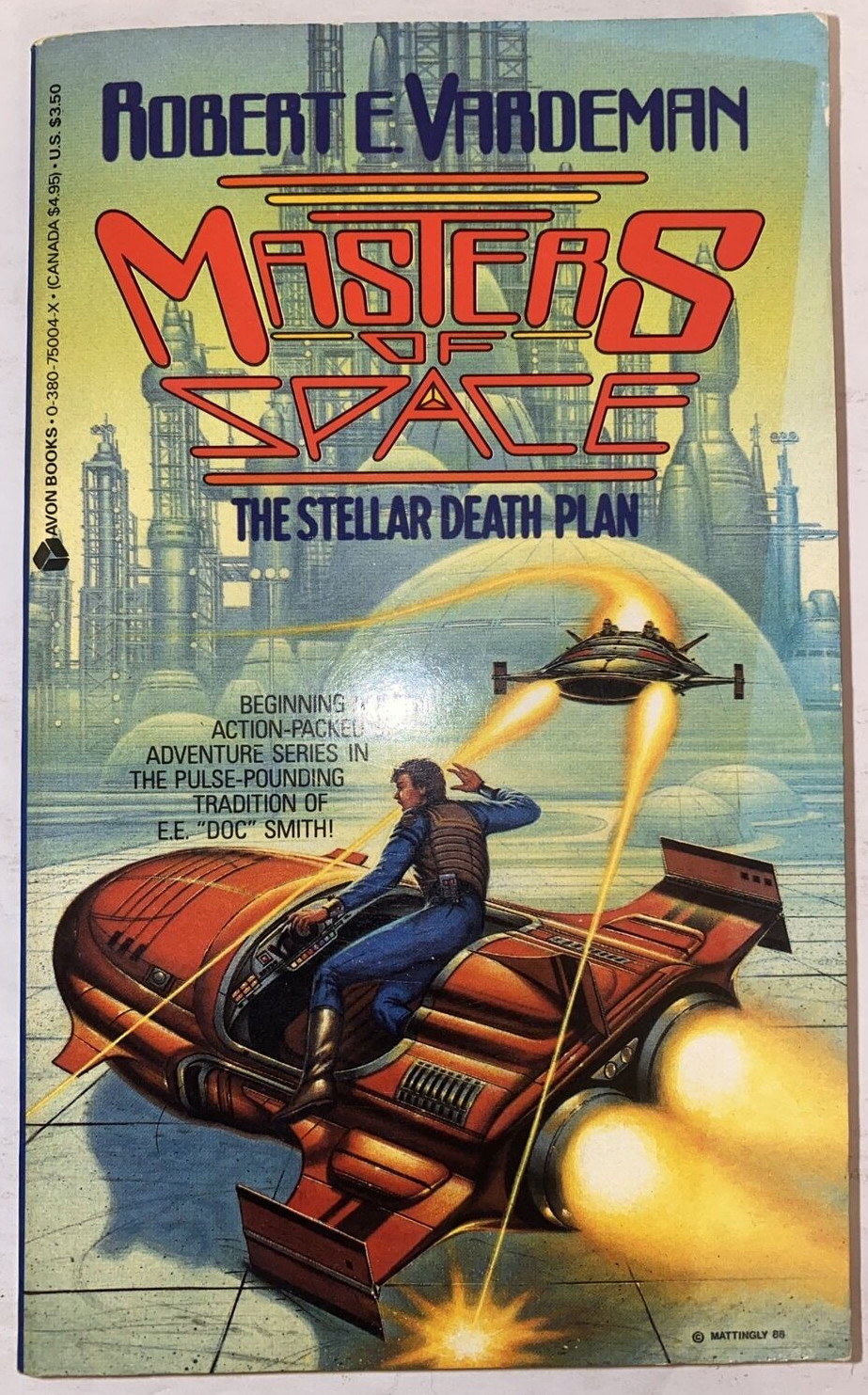 VINTAGE 1987 Masters of Space The Stellar Death Plan Robert E Vardeman PB SF
