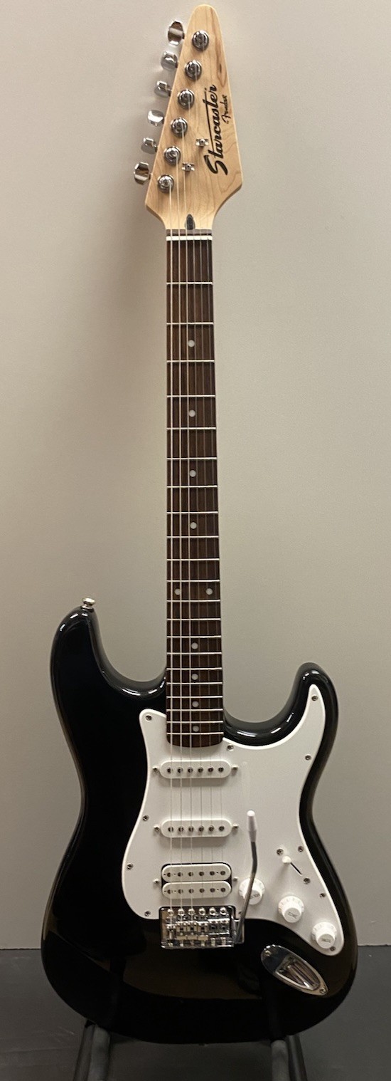 Fender Starcaster. HSS  Metallic Black