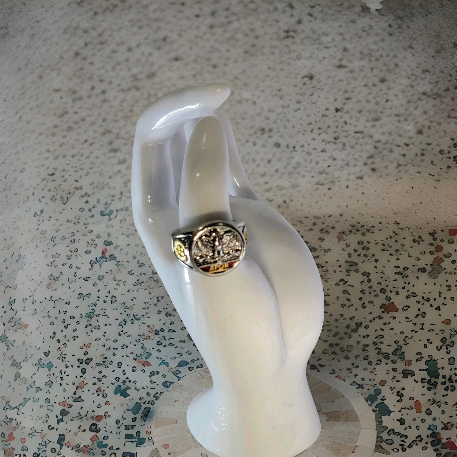 Legio IX SPQR ring Roman Style Handmade SilverBronze Vintage Antique Look Size13