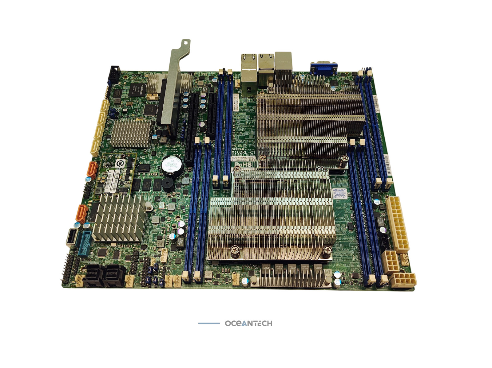 X10DRL-CT Supermicro Dual LGA-2011-3 Server Motherboard with Heat Sinks