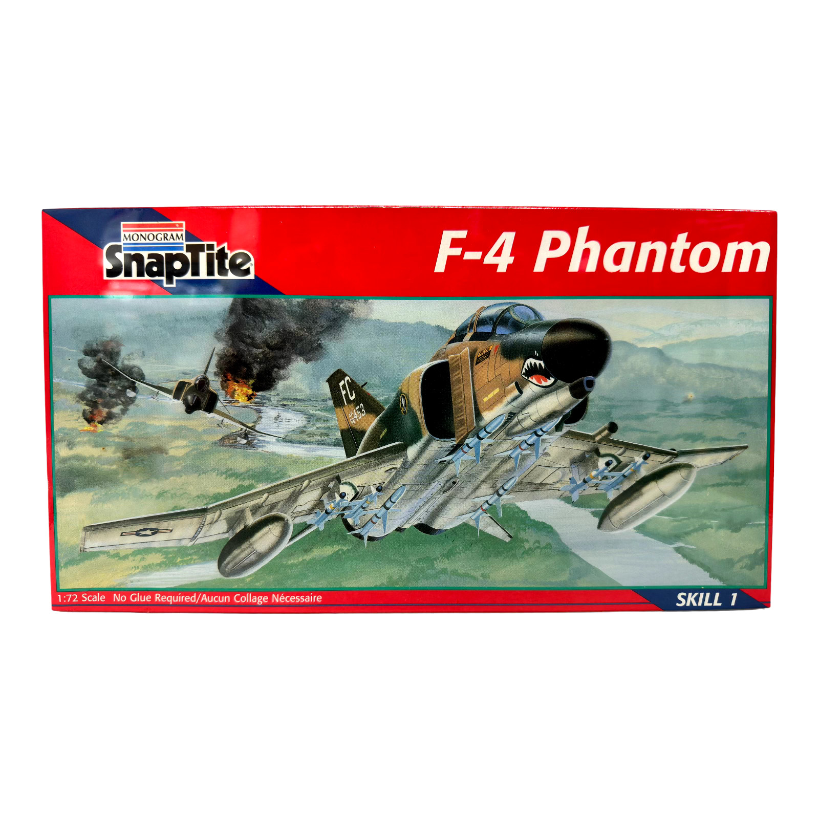 Monogram Snaptite #1102 F-4 Phantom Model Kit  Scale 1:72  New & Sealed