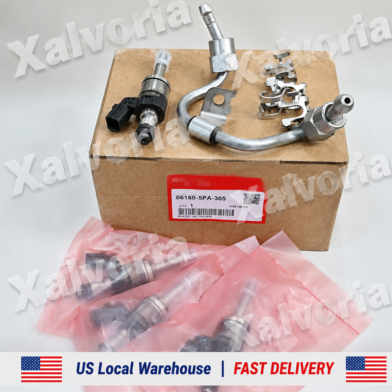 New 2016-2025 Honda Accord Fuel Injector Kit–1.5L Turbo Injector Set & Fuel Pipe