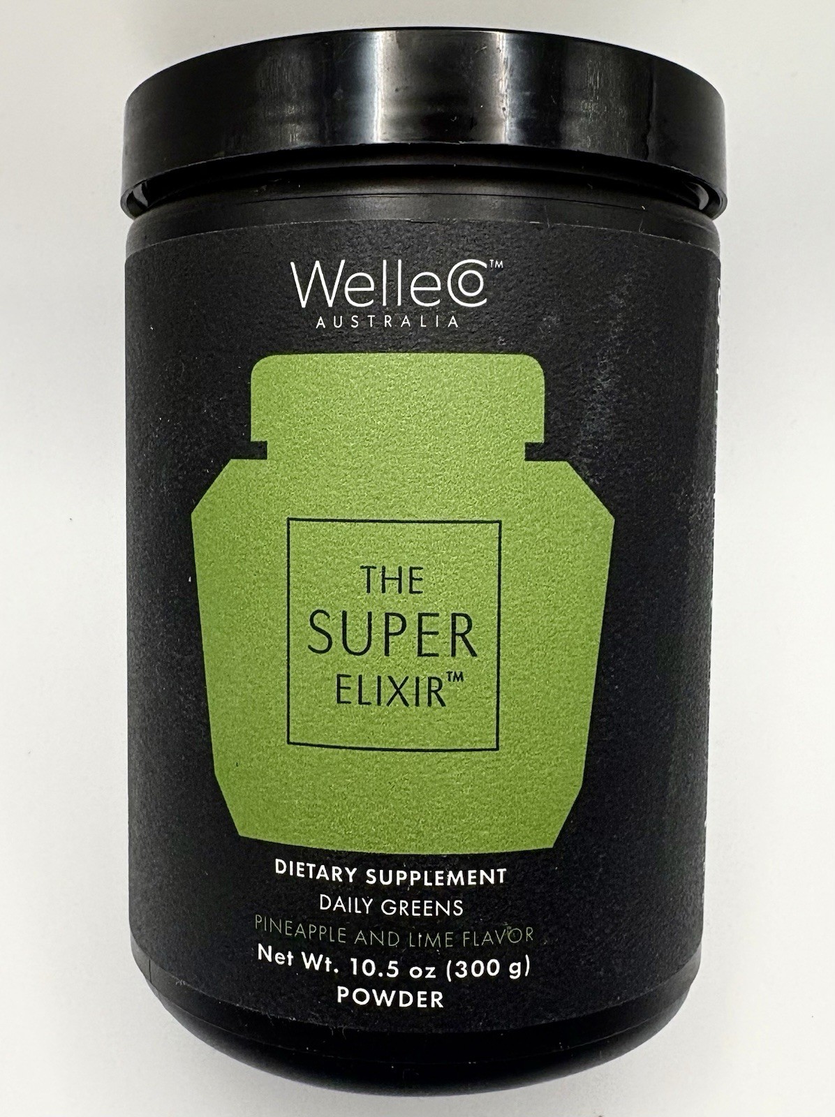 WelleCo Australia The Super Elixir Daily Greens Pineapple & Lime Flavor Exp 2/27