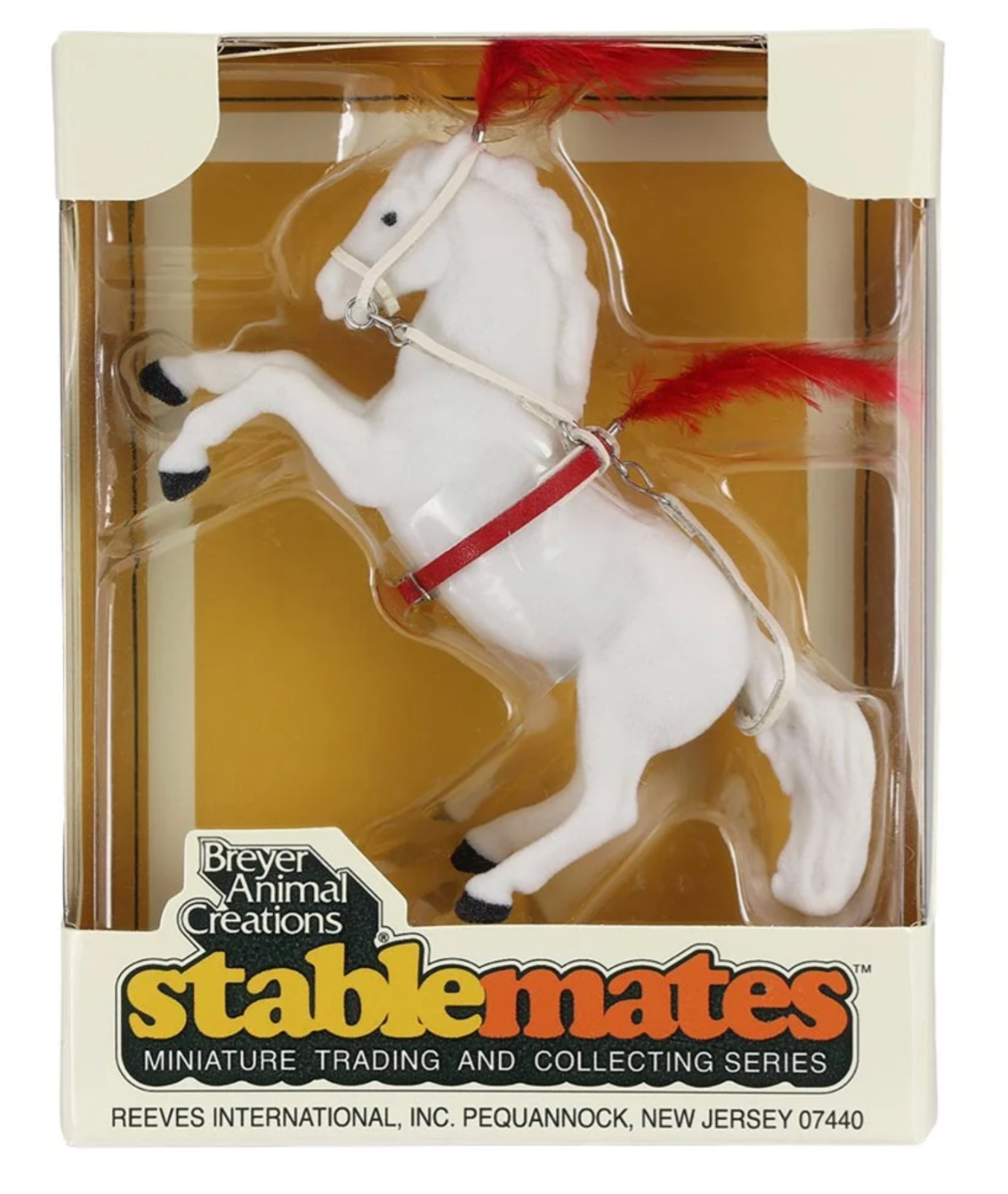 BREYER HORSE VINTAGE-2026 Flocked Lipizzaner Stablemate Circus Fighting Stallion