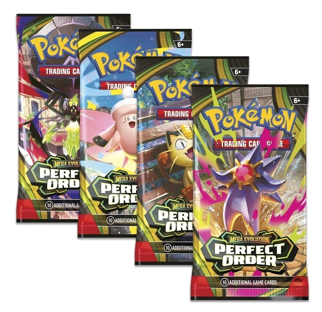 Pokemon TCG Perfect Order Booster Pack Sealed - (1) Random Pack Art Pokemon TCG Perfect Order Booster Pack Sealed - (1) Random Pack Art