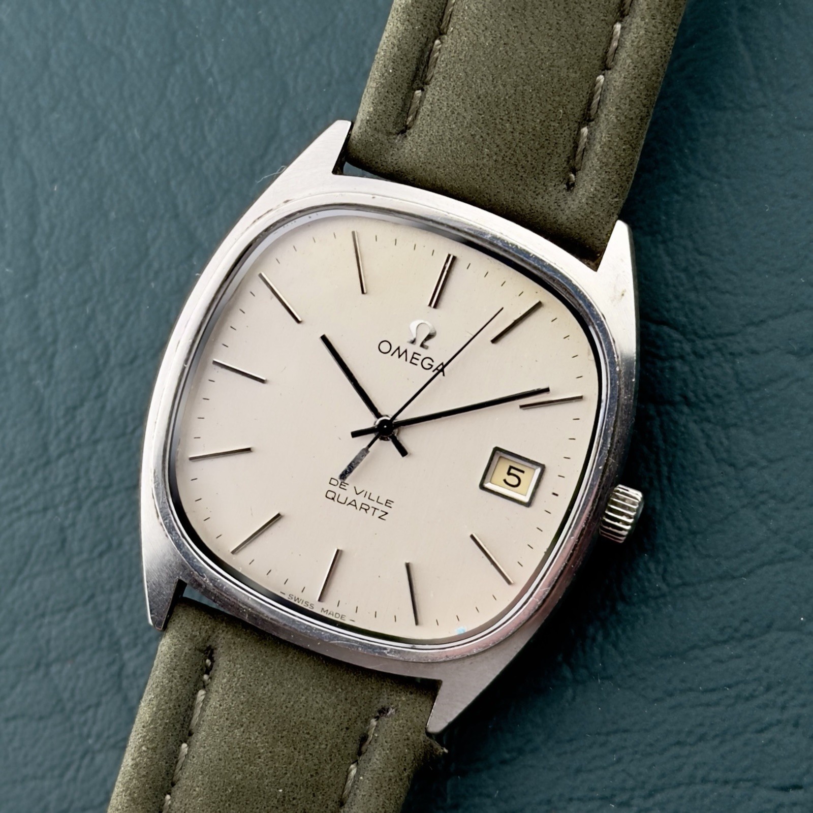 Vintage 1970s Omega De Ville - Silver Dial - Quartz - Ref 192.0034 - Men’s Watch