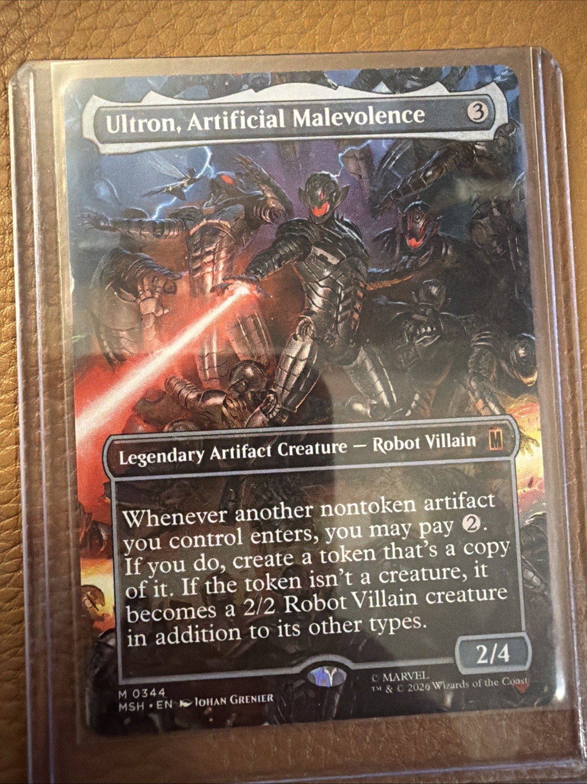 Ultron, Artificial Malevolence Borderless Marvel Super Heroes Regular Magic MTG