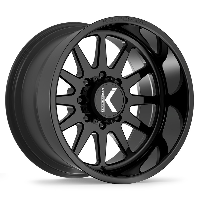 22x12 KG1 Forged KT005 Clockwork Gloss Black Wheel 8x170 (-44mm)