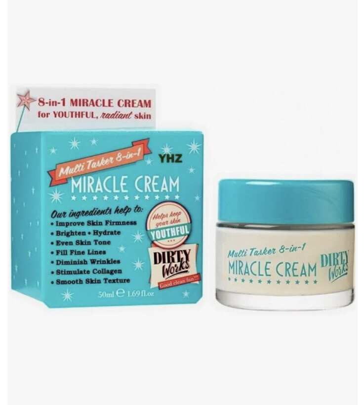 Dirty Works Multitasker 8-in-1 Miracle Face Cream 1.69 Fl oz/50ml New In Box 🎁