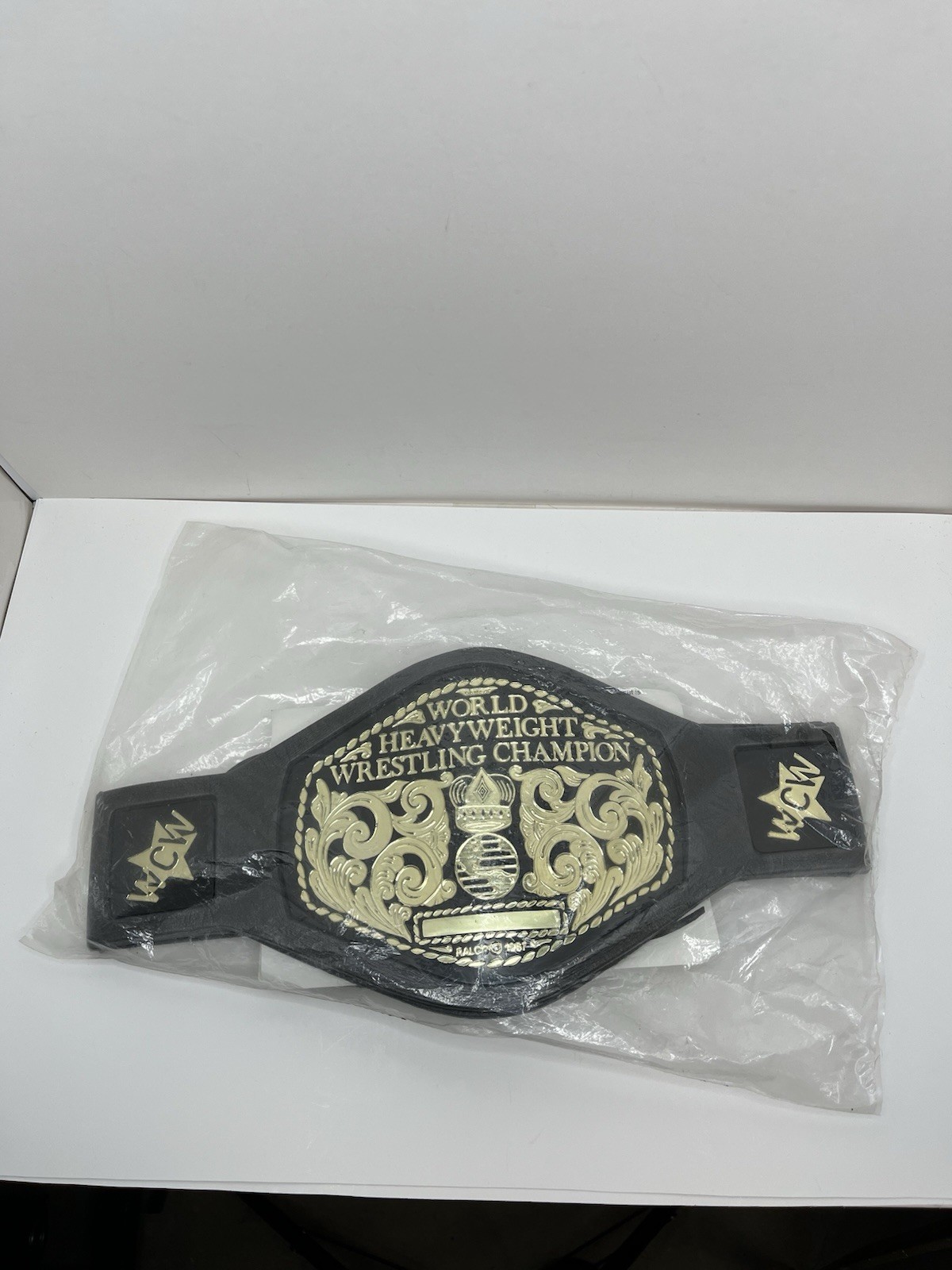 1987 Ralco Children\'s WCW World Wrestling Championship Belt Foam NWA RARE NEW