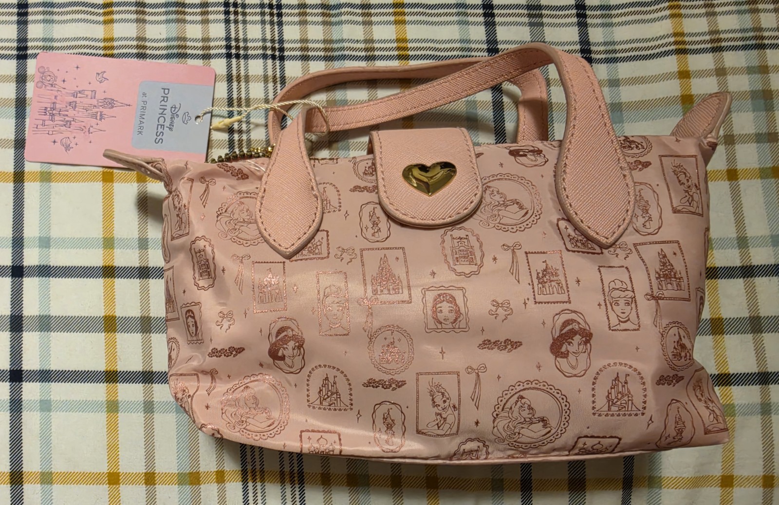 Primark Disney Princess Pink Pouchette Crossbody Small Mini Handbag Purse Primark Disney Princess Pink Pouchette Crossbody Small Mini Handbag Purse