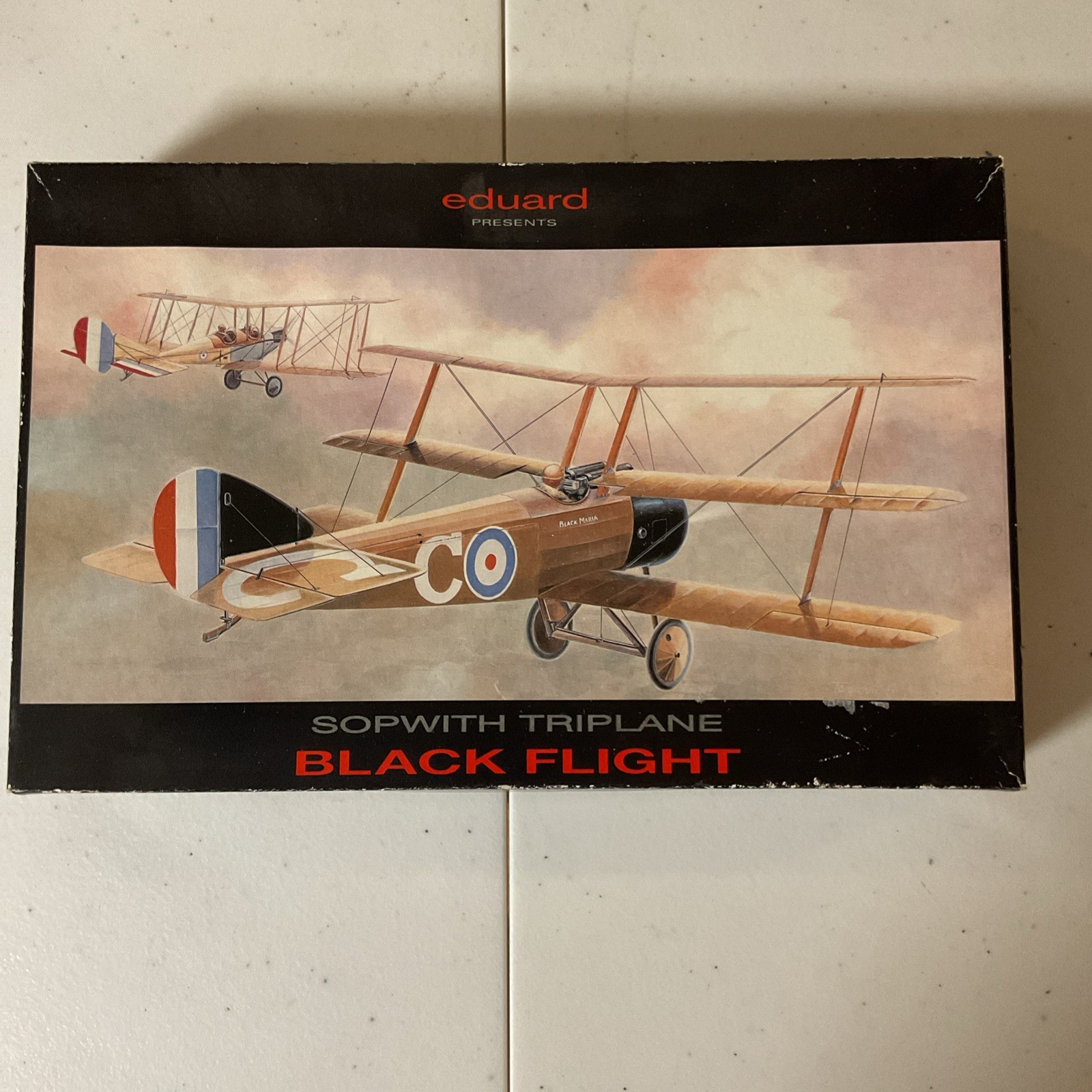 EDUARD 1/48 SCALE SOPWITH TRIPLANE BLACK FLIGHT - New Open Box EDUARD 1/48 SCALE SOPWITH TRIPLANE BLACK FLIGHT - New Open Box