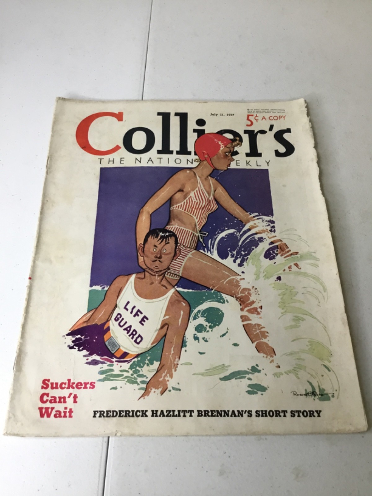 Colliers July 31, 1937 Magazine. Illustrated