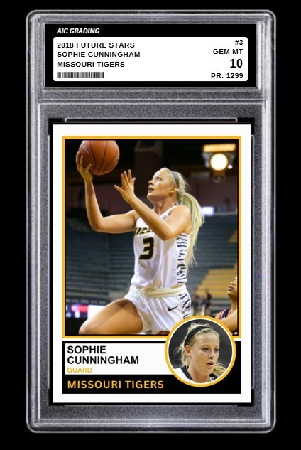 2018 Sophie Cunningham Future Stars Rookie Card #3 Missouri Tigers Graded 10