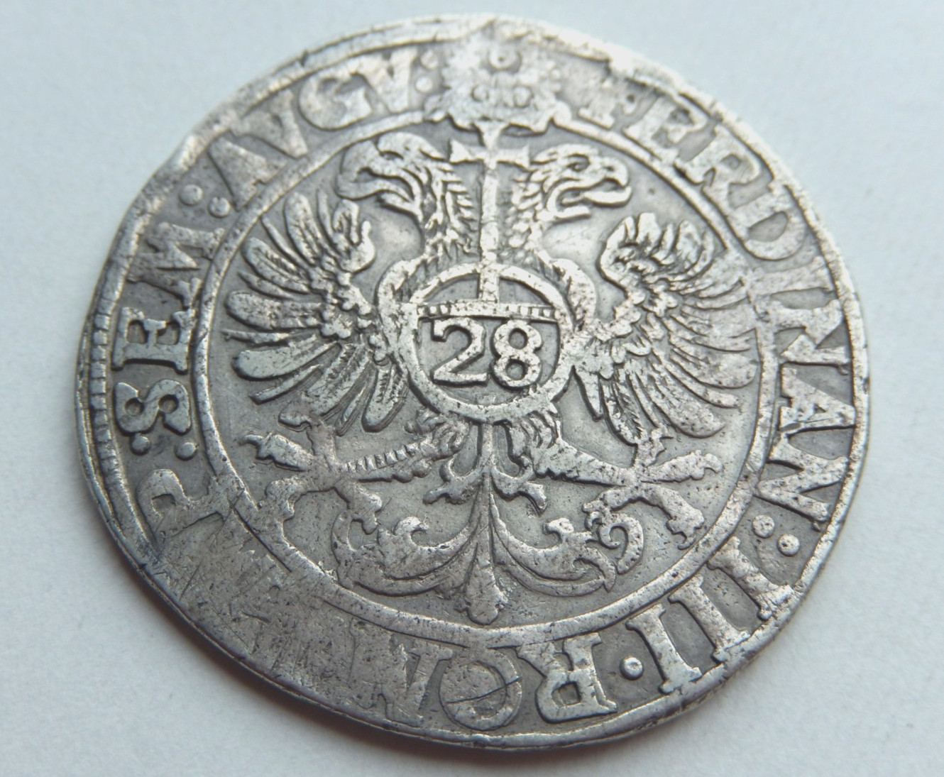 C217 - German States Emden Ferdinand III Silver 28 Stuber. 1637-53. 