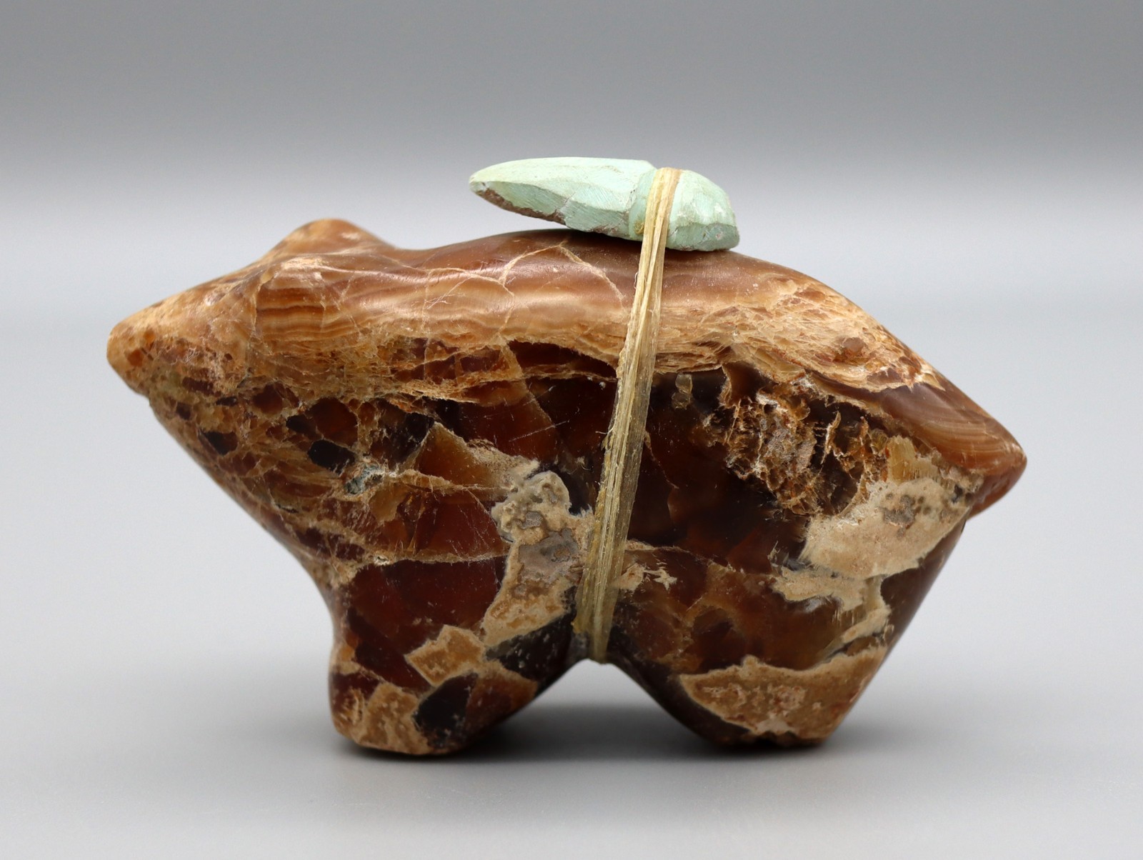 Vintage Chunky Nutria Sugar Daddy Travertine Zuni Bear Fetish Vintage Chunky Nutria Sugar Daddy Travertine Zuni Bear Fetish