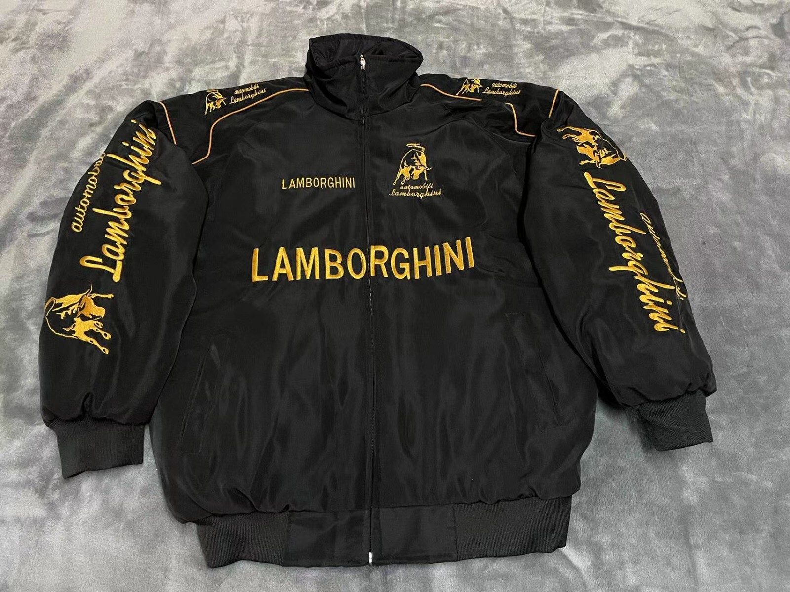 Unisex Adult Lamborghini Jacket Ebroidered Cotton Padded F 1 Racing Jacket Unisex Adult Lamborghini Jacket Ebroidered Cotton Padded F 1 Racing Jacket