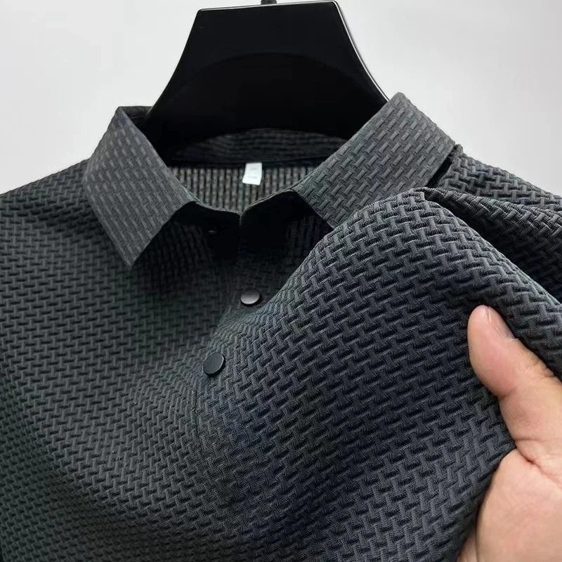 New Summer Mesh Ice Silk Short-sleeved T-shirt Men\'s Ice Silk Short Sleeve Shirt New Summer Mesh Ice Silk Short-sleeved T-shirt Men\'s Ice Silk Short Sleeve Shirt