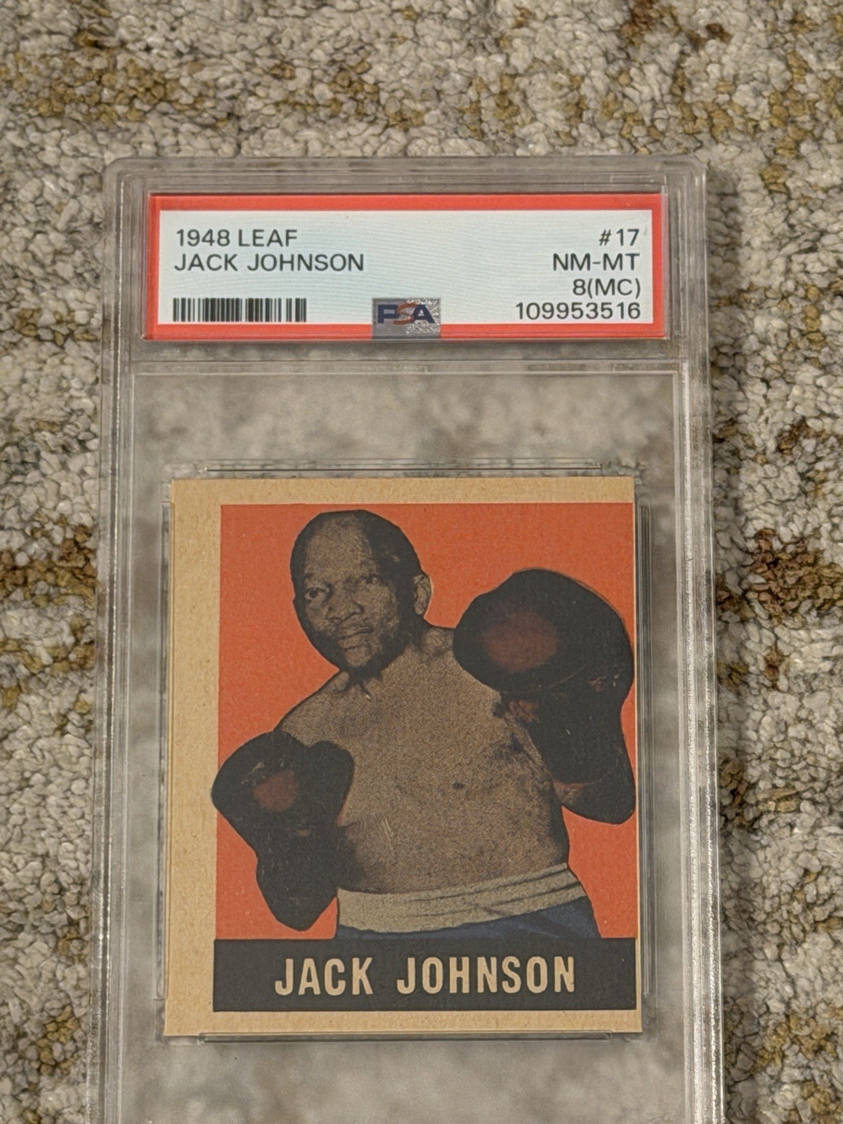 1948 Leaf - Jack Johnson #17 Gray Back