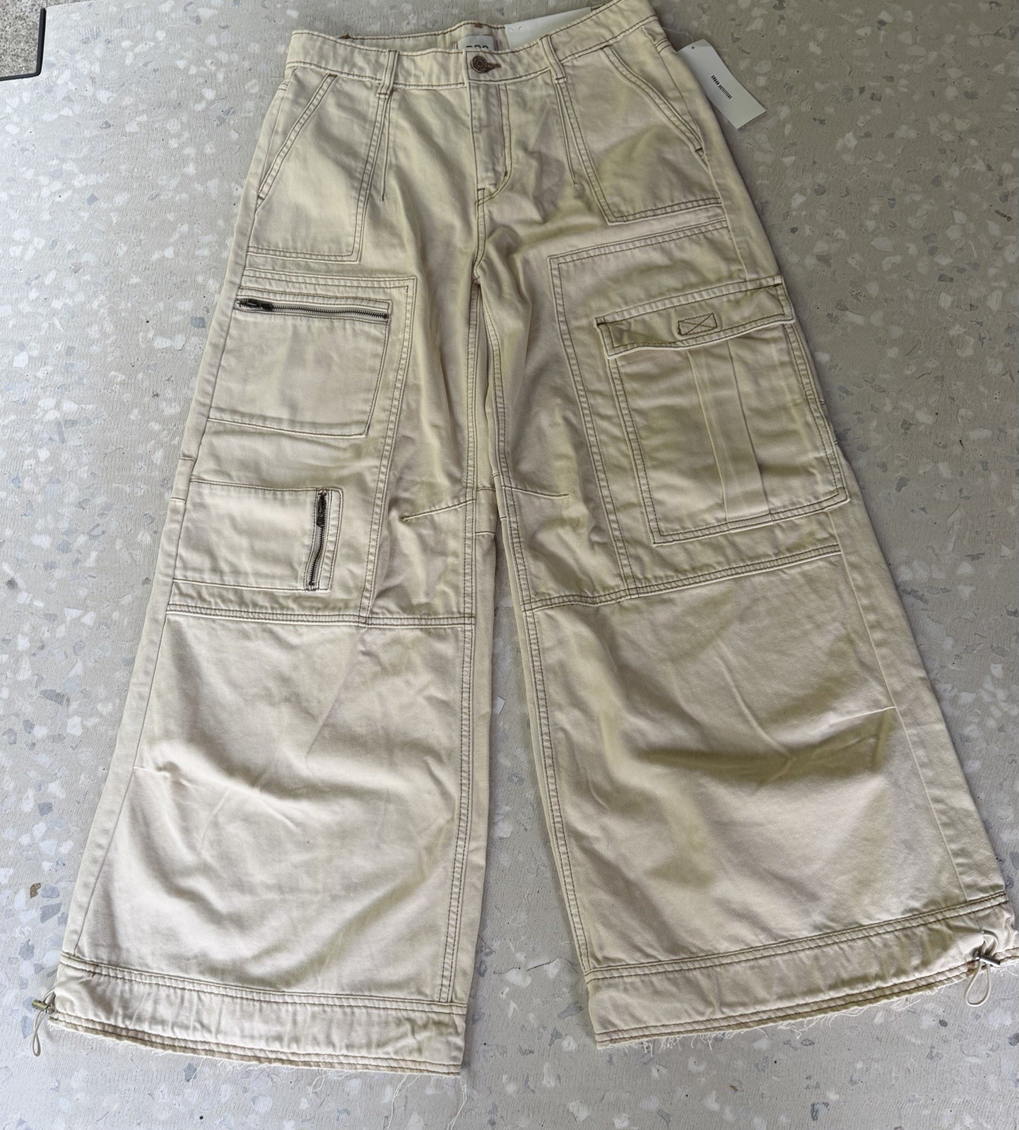 BDG URBAN OUTFITTERS Women’s Extreme Wide Leg Utility Jeans 28 / 6 Y2K New