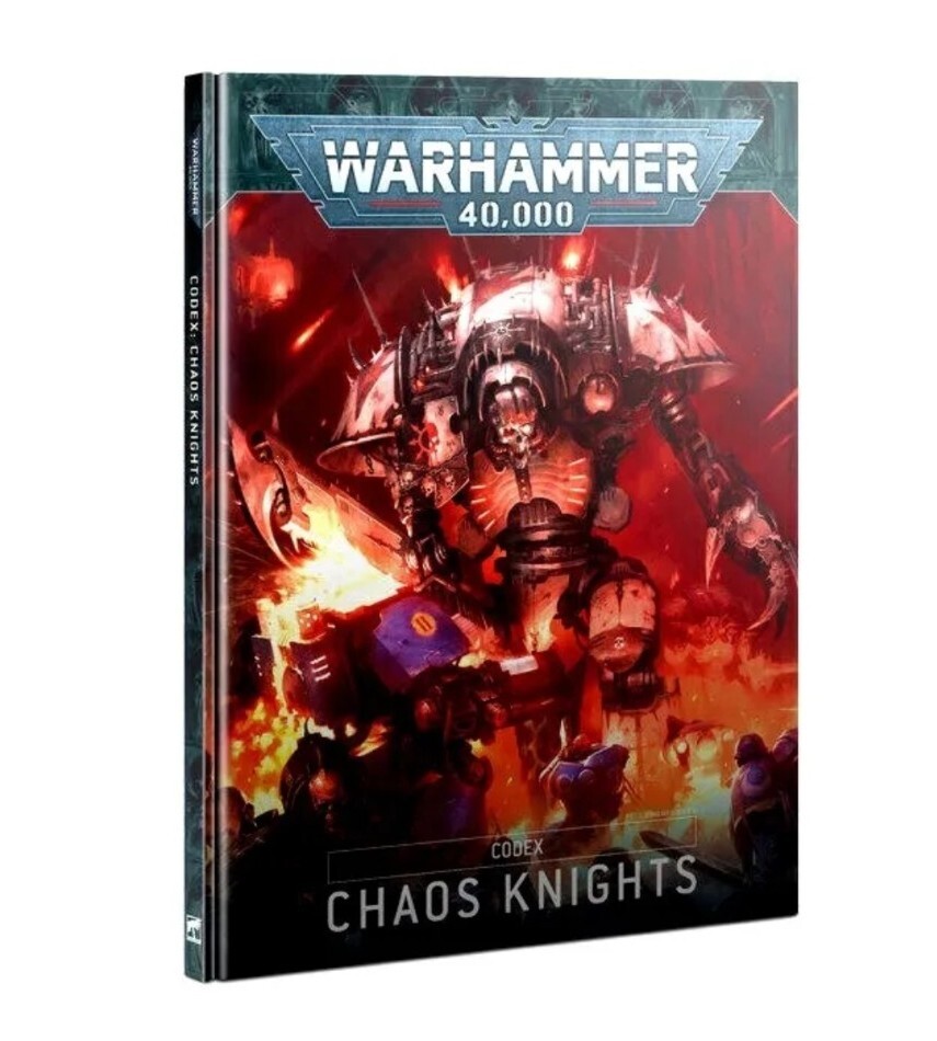 NEW Warhammer 40k: 9th Edition Codex: Chaos Knights - Sealed Hardback Rule Book NEW Warhammer 40k: 9th Edition Codex: Chaos Knights - Sealed Hardback Rule Book