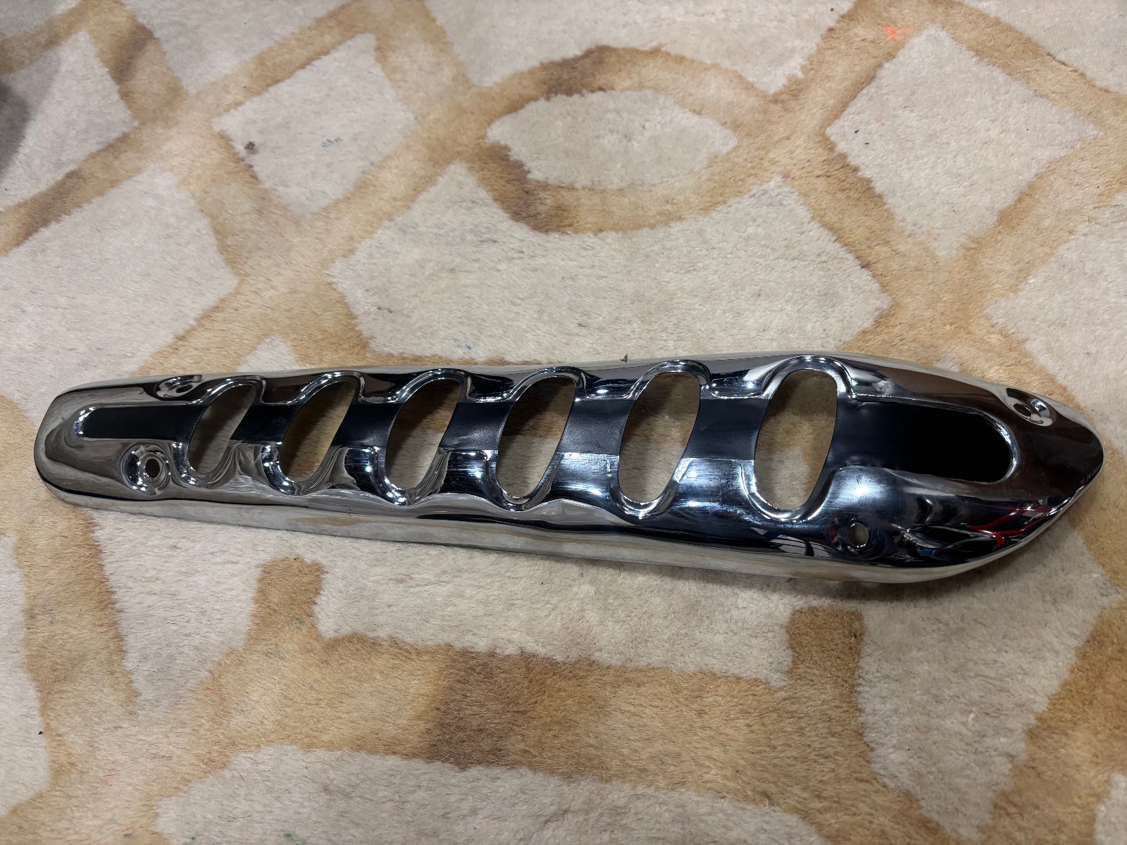 1973 Suzuki TS400K Side Exhaust Shield, OEM 14781-32001 1973 Suzuki TS400K Side Exhaust Shield, OEM 14781-32001