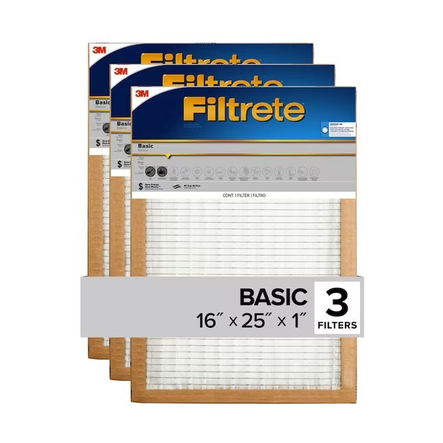 CASE OF 18 3M Filtrete 16x25x1 Basic Air Filter MPR 300/MERV 5 - 6 X 3PK CASE OF 18 3M Filtrete 16x25x1 Basic Air Filter MPR 300/MERV 5 - 6 X 3PK