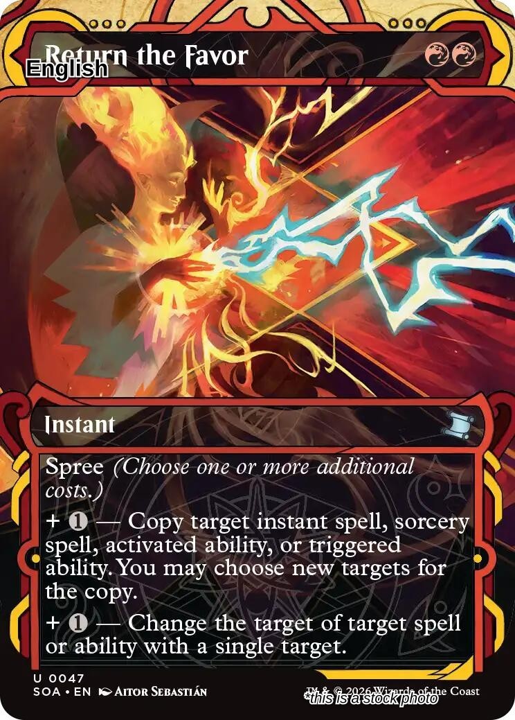 Return the Favor - SOA - NM TCG MTG