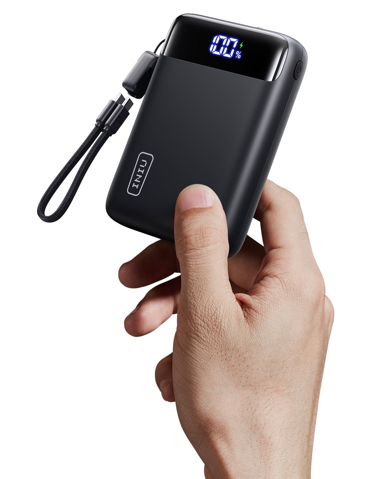 INIU 20000mAh Power Bank USB-C Fast Charging iPhone Samsung iPad Flashlight LED