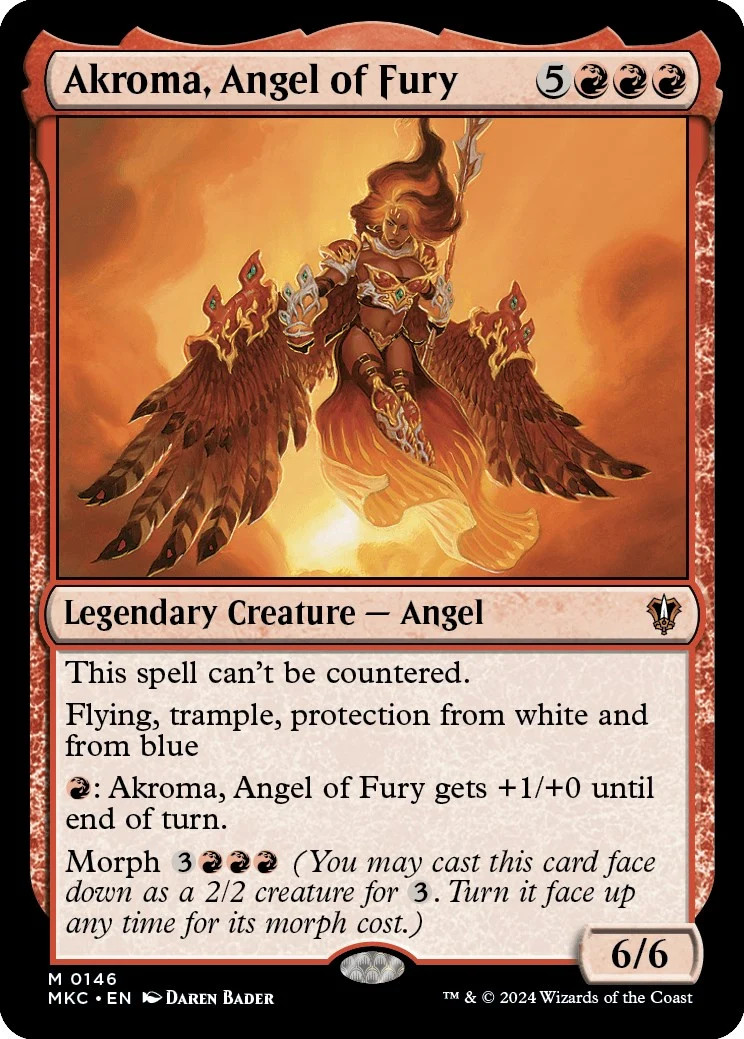 Akroma, Angel of Fury [Murders at Karlov Manor Commander] Near Mint