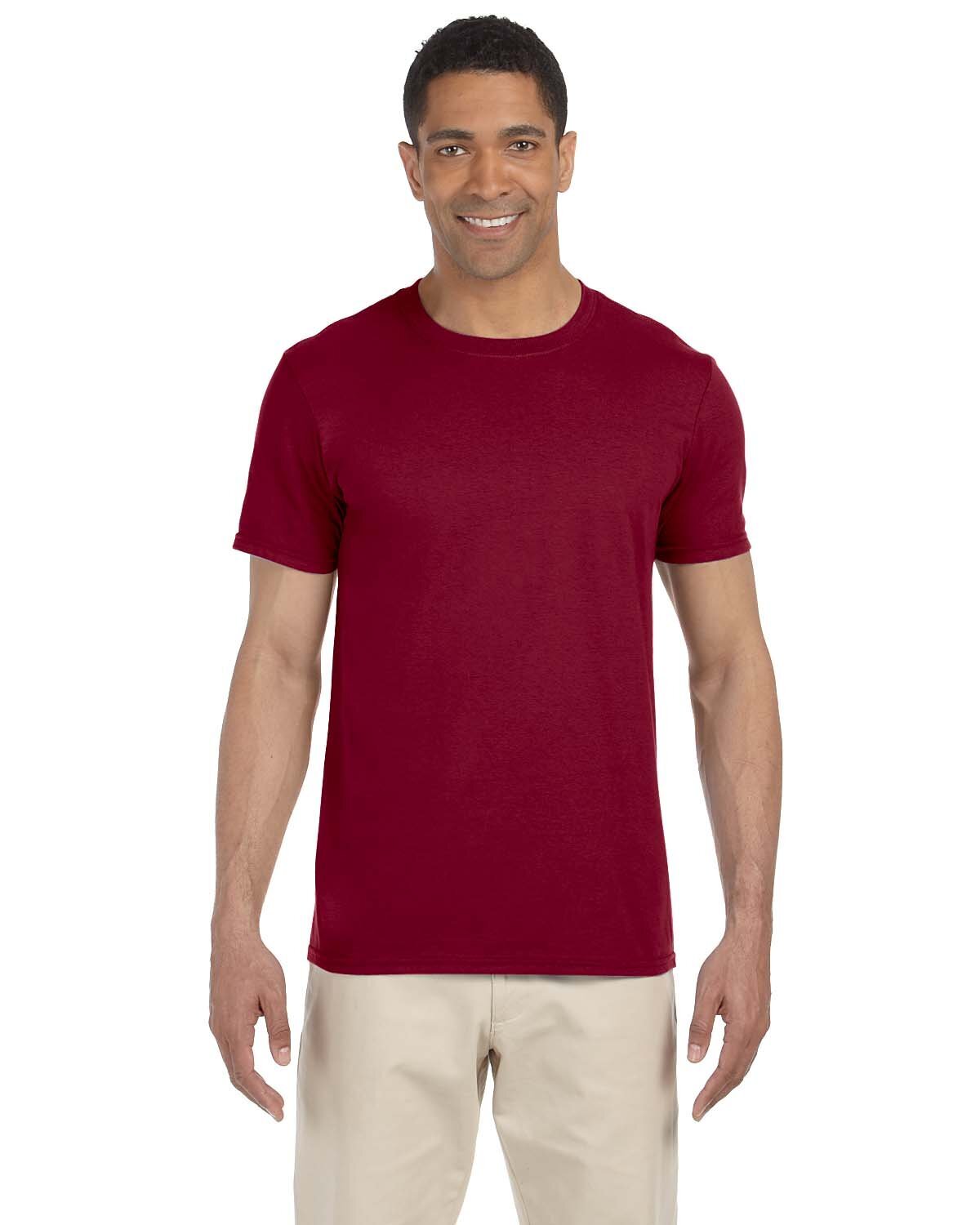 Gildan G640 Mens Softstyle Ringspun Cotton Jersey Knit Crew Neck Plain T-Shirt
