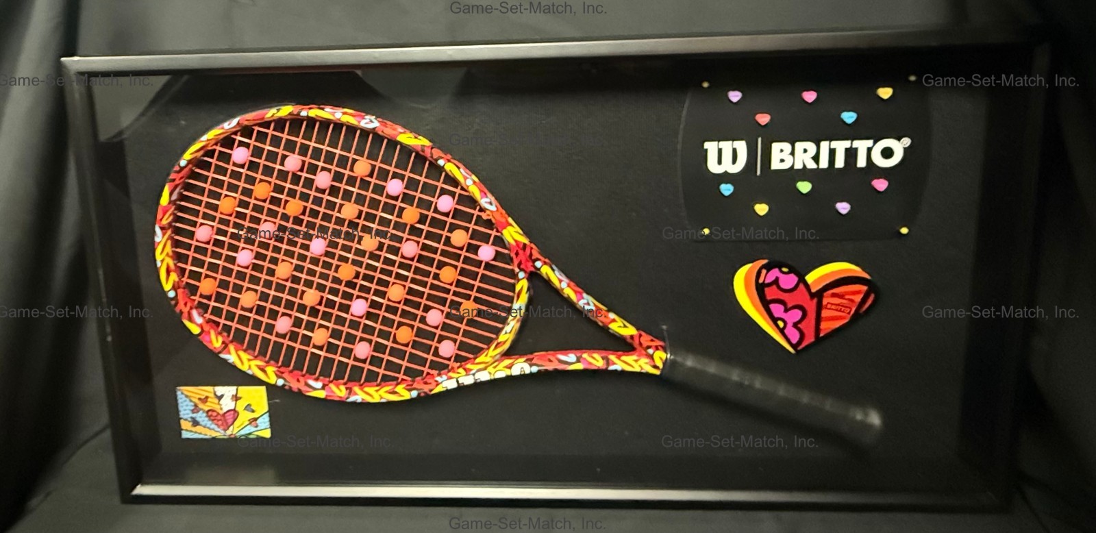 Custom Britto Hearts Clash 100 Picture Box - 1 OF 7