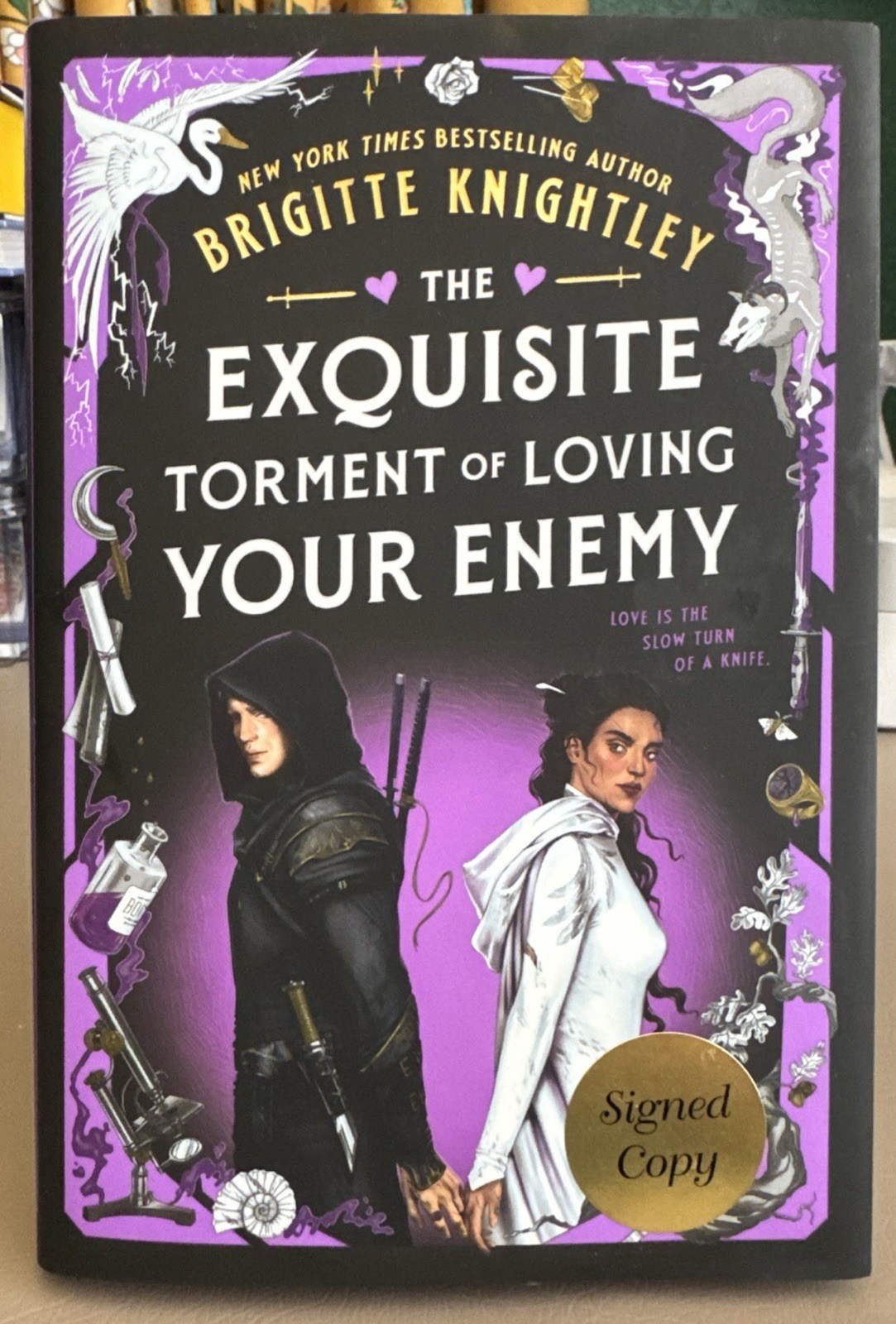 AUTOGRAPHED SIGNED The Exquisite Torment of Loving Your Enemy Brigitte Knightley
