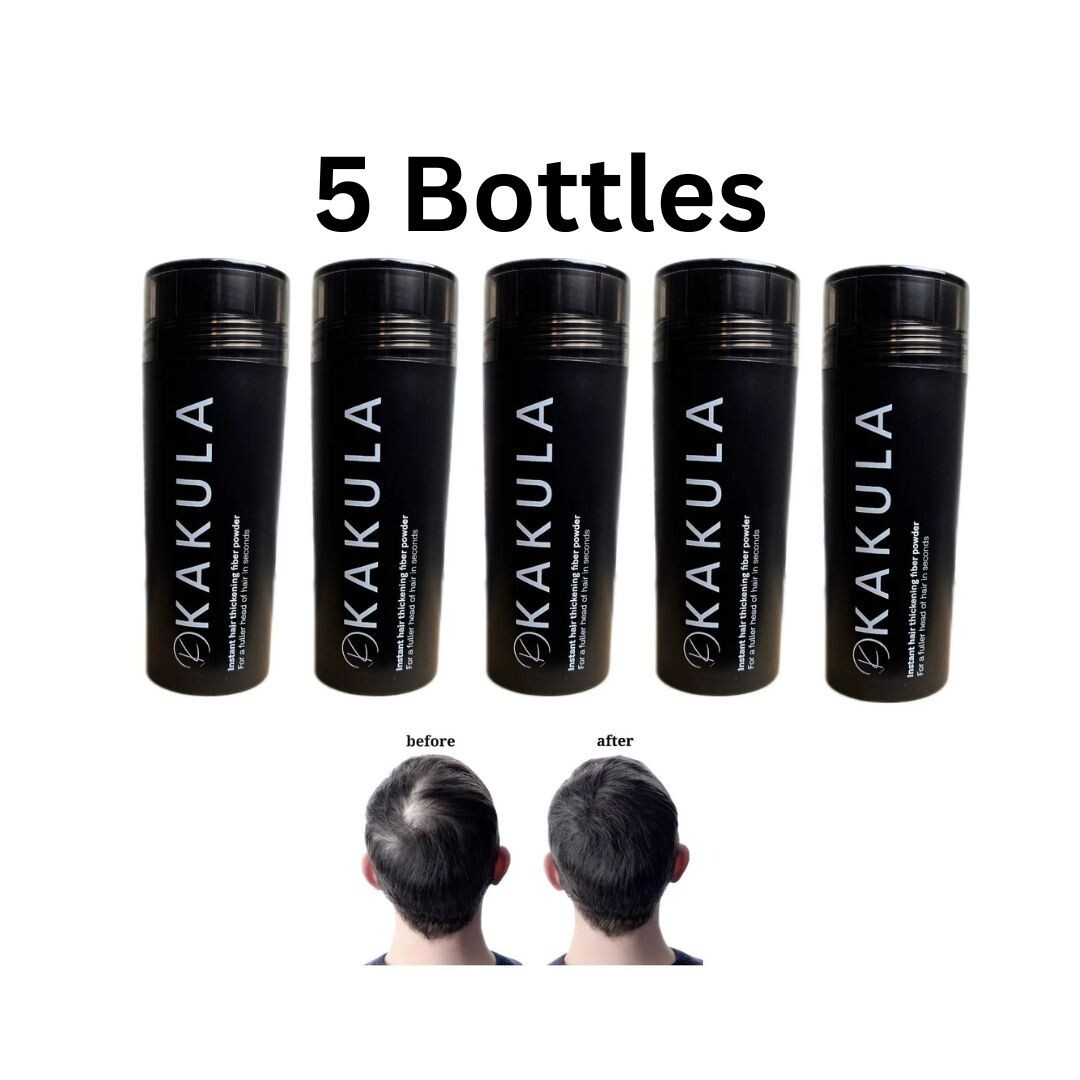 5X Kakula Keratin Hair Fiber Fiber 27.5g Black Dark/Med/Light Brown Fast Shippin 5X Kakula Keratin Hair Fiber Fiber 27.5g Black Dark/Med/Light Brown Fast Shippin