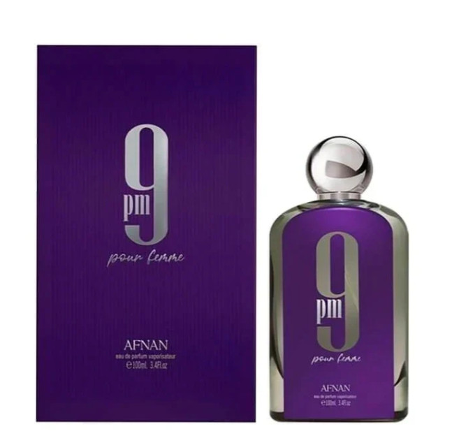 Afnan 9 PM Pour Femme Eau De Parfum EDP Spray 3.4 oz / 100ml Brand New In Box